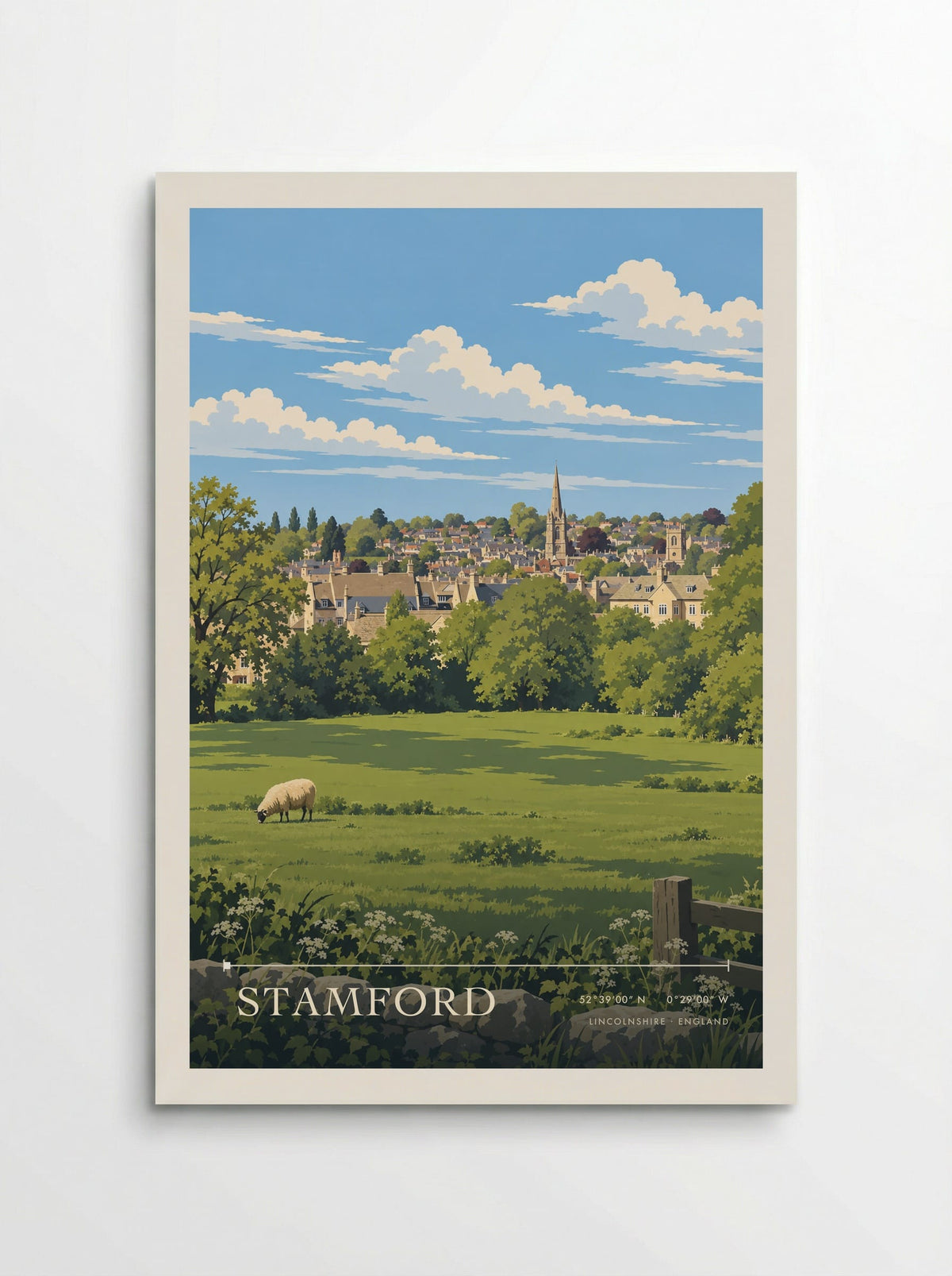 Stamford, Lincolnshire | Travel Poster - Poster