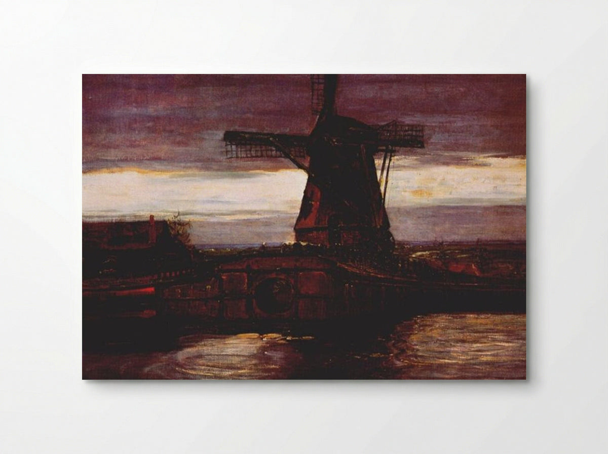 Stammer Mill with Streaked Sky - Piet Mondrian - Poster
