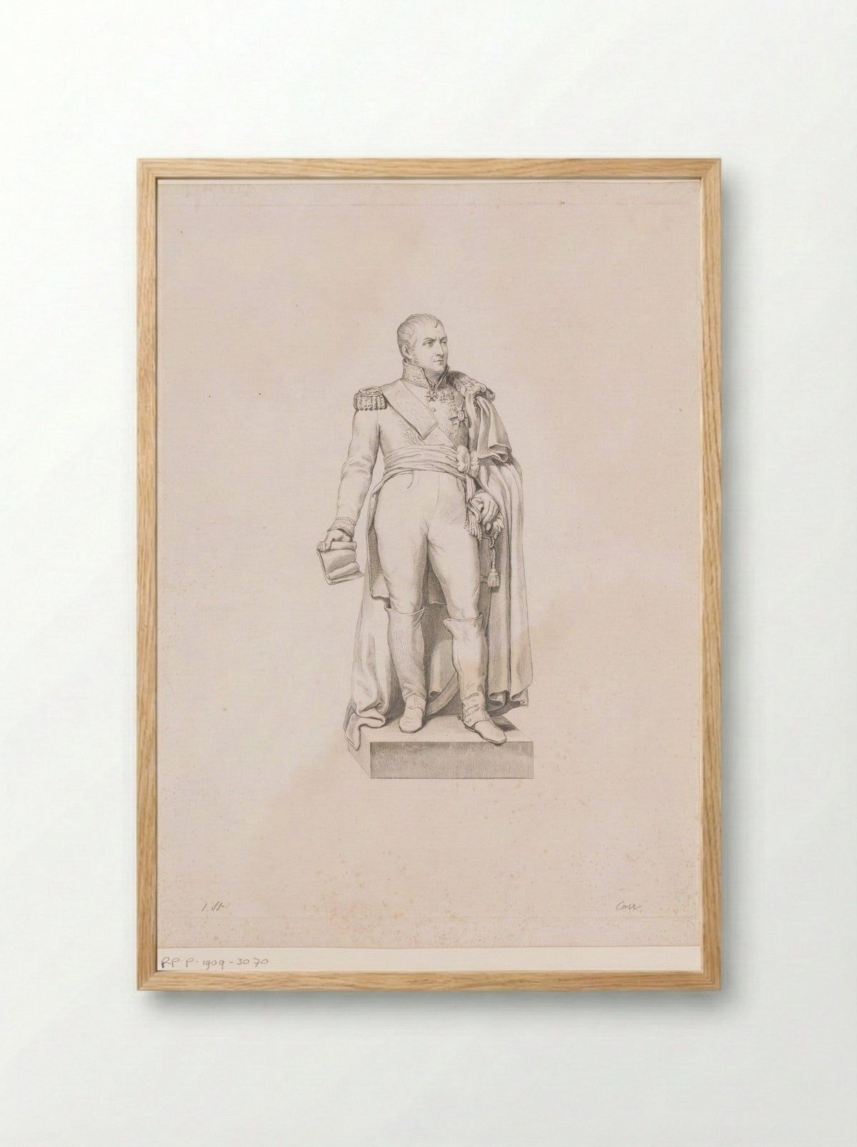 Standbeeld van koning Leopold I - Erin Corr - Framed Print Wood