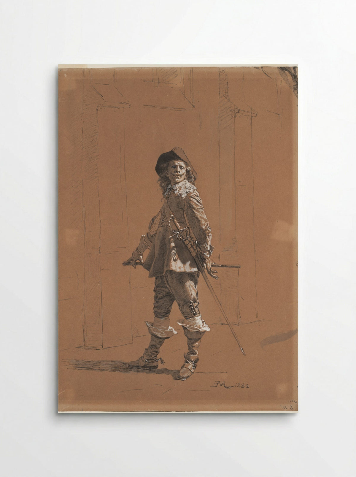 Standing Cavalier - Jean-Louis-Ernest Meissonier - Poster