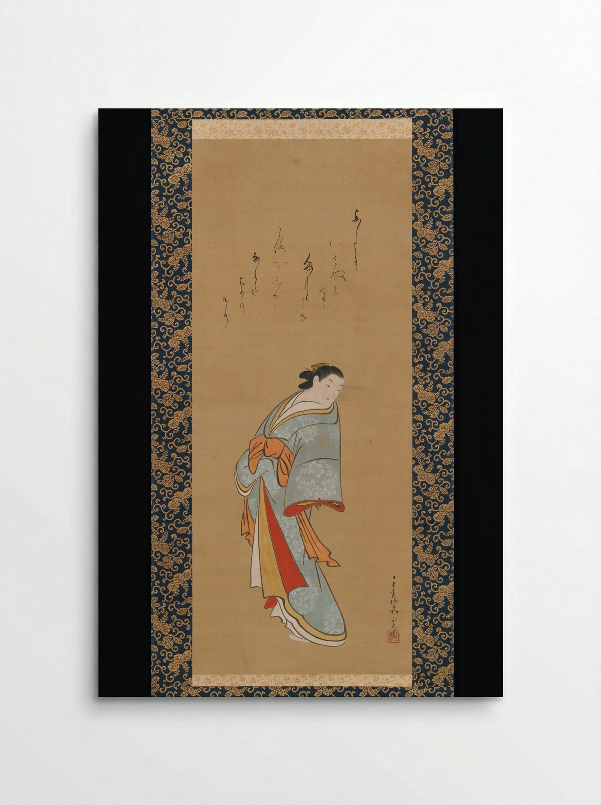 Standing Courtesan - Baiōken Eishun - Poster