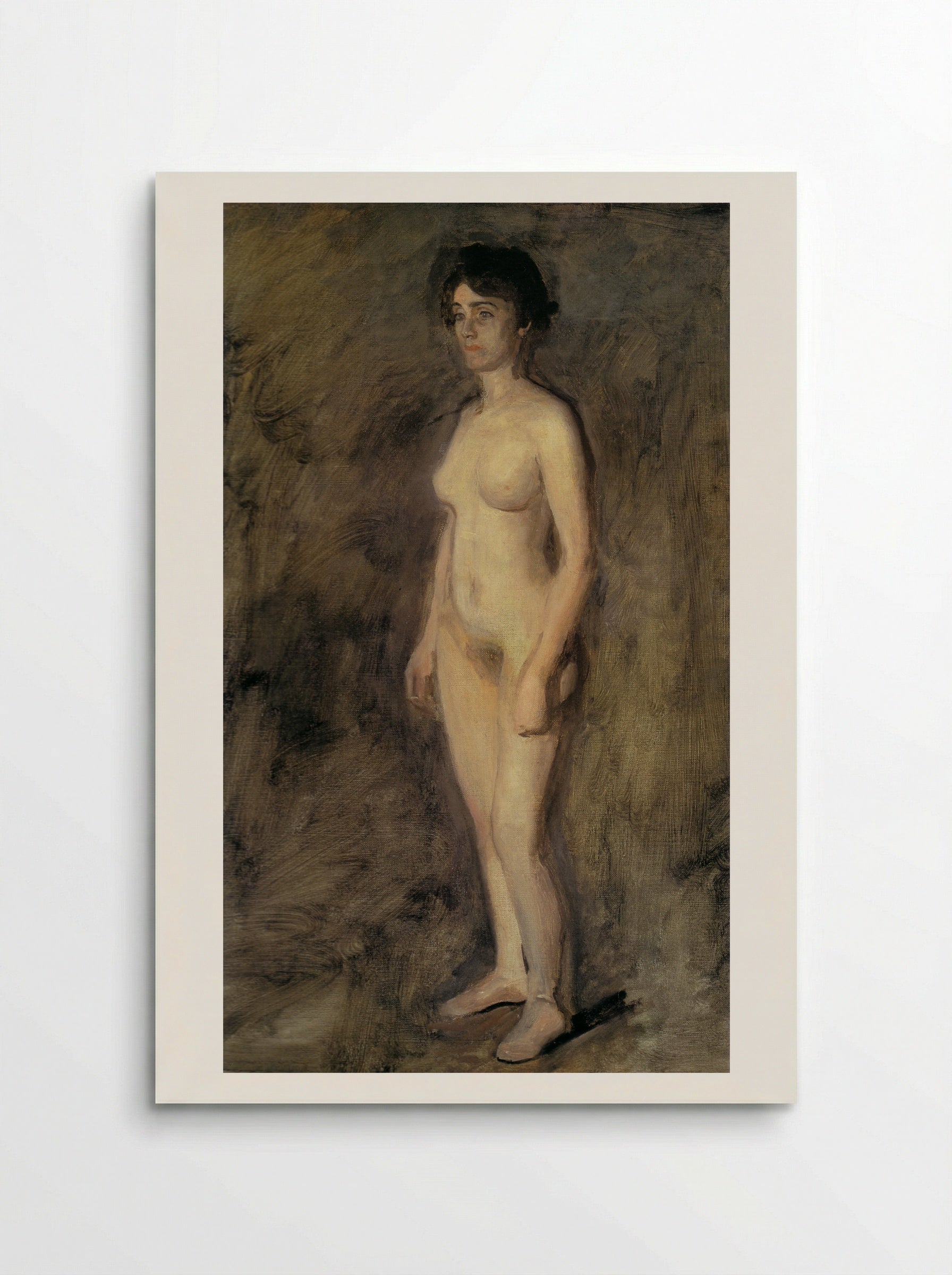 Standing Female Nude - Thomas Eakins - Poster
