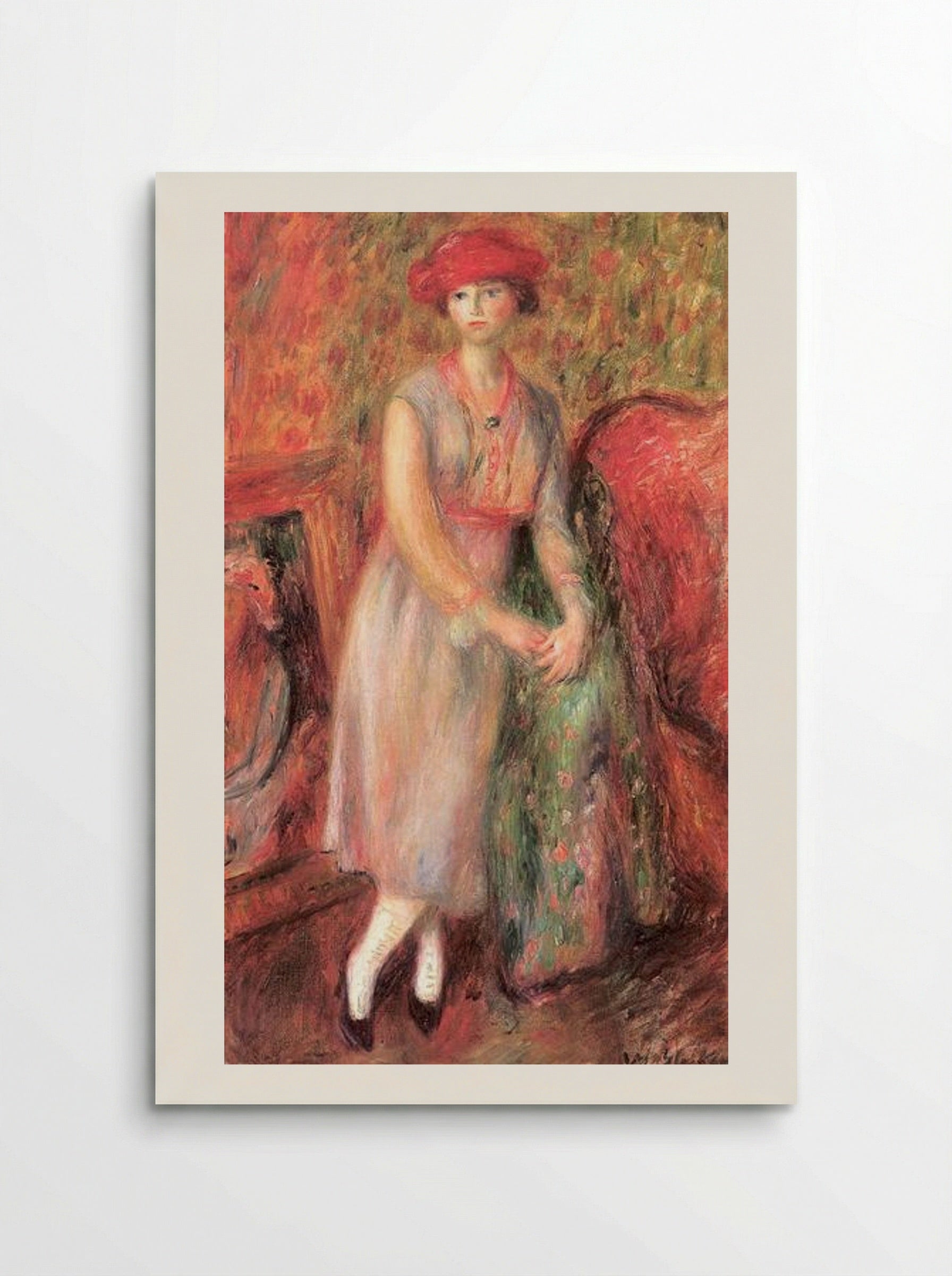 Standing Girl with White Spats - William James Glackens - Poster