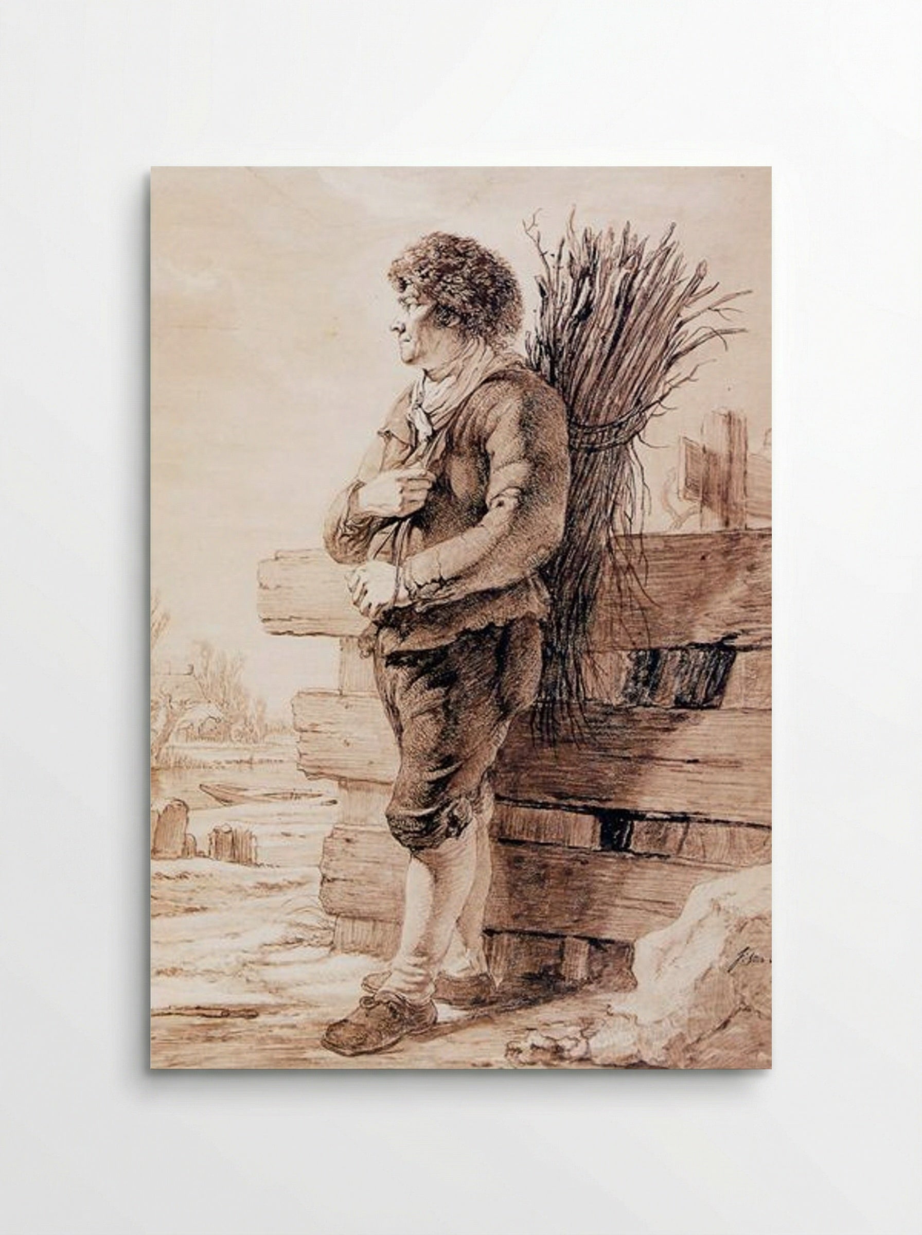 Standing Man with Branches - Jacob van Strij - Poster