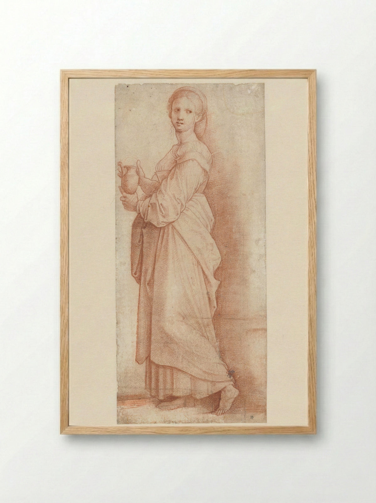 Standing Mary Magdalene - Garofalo - Framed Print Wood