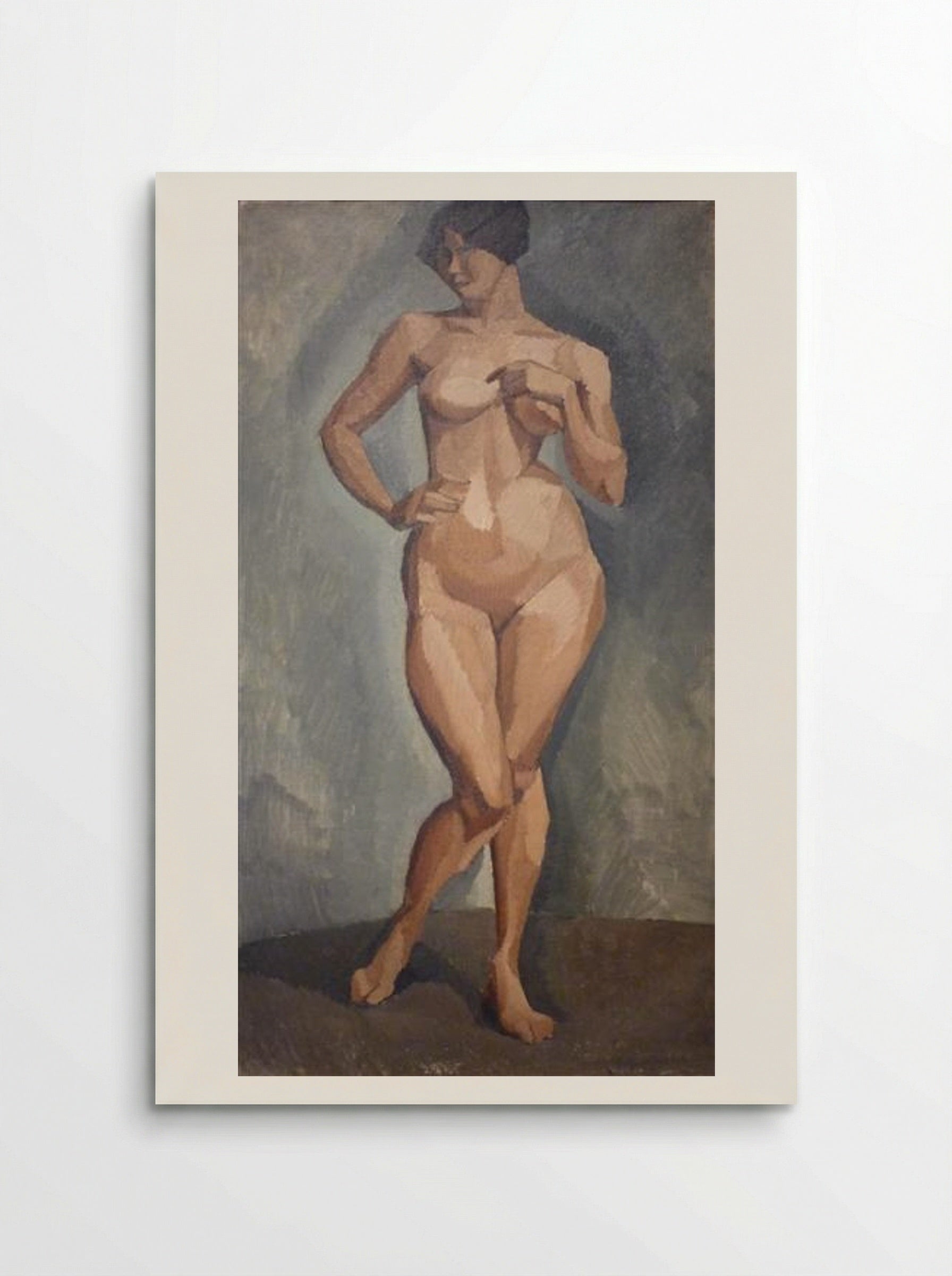Standing Nude from the Front - Roger de La Fresnaye - Poster