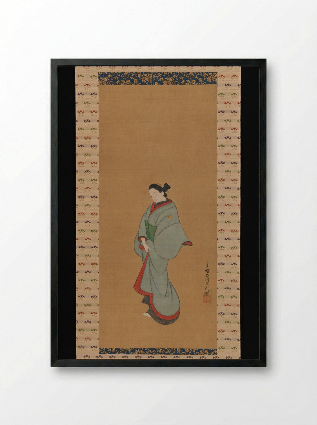 Standing Woman - Tōsendō Rifū - Framed Print Black