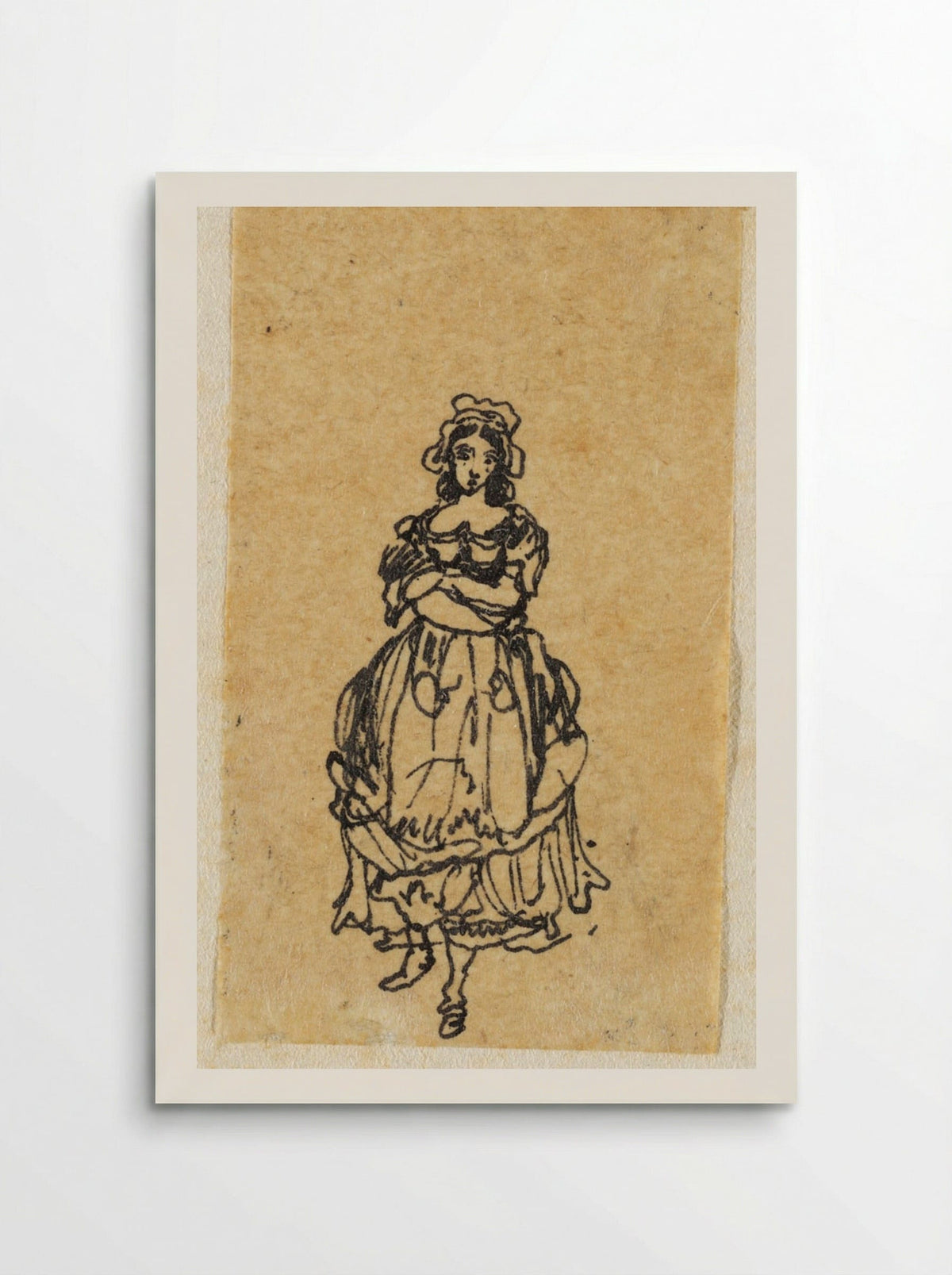 Standing Woman - Rodolphe Bresdin - Poster