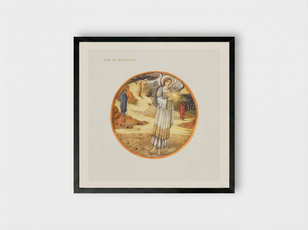 Star of Bethlehem - Edward Burne-Jones - Framed Print Black