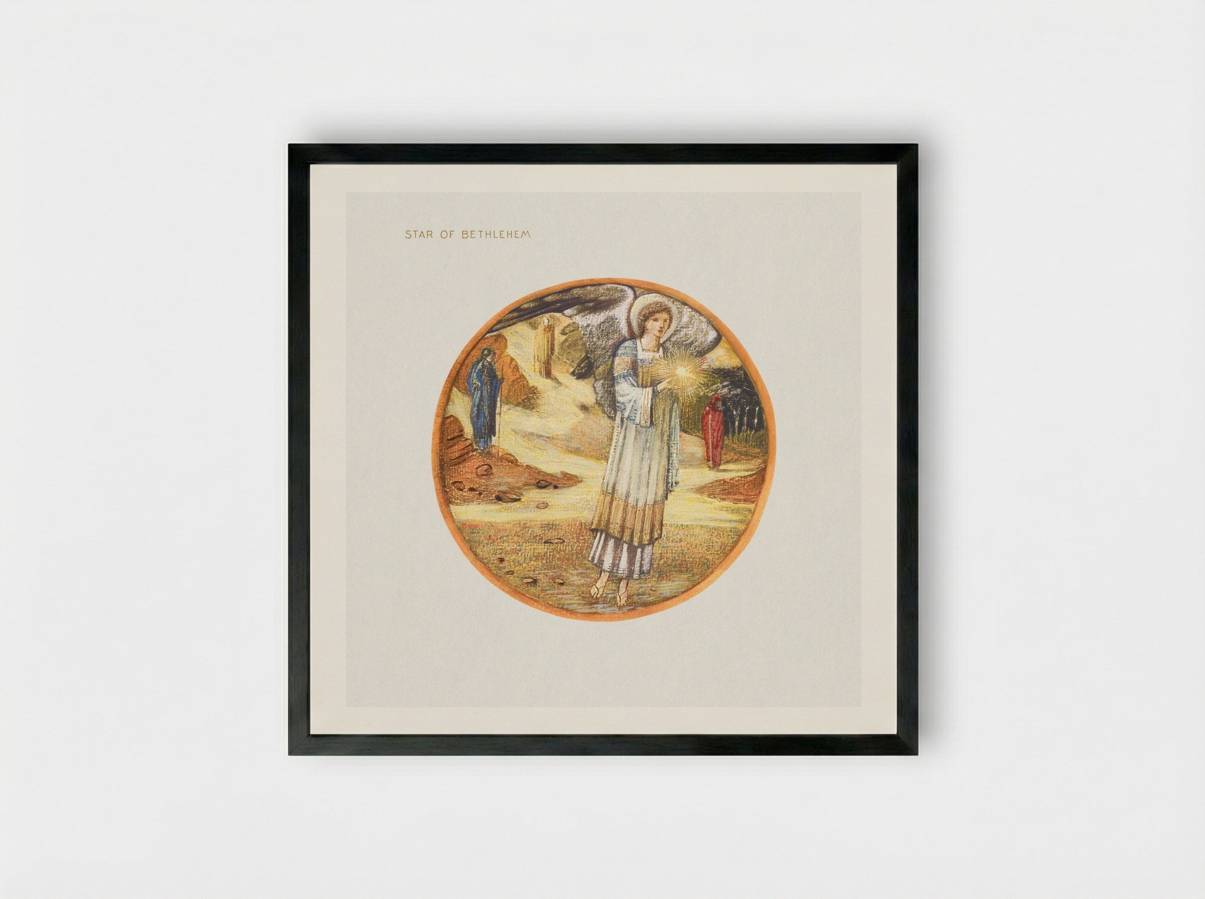 Star of Bethlehem - Edward Burne-Jones - Framed Print Black