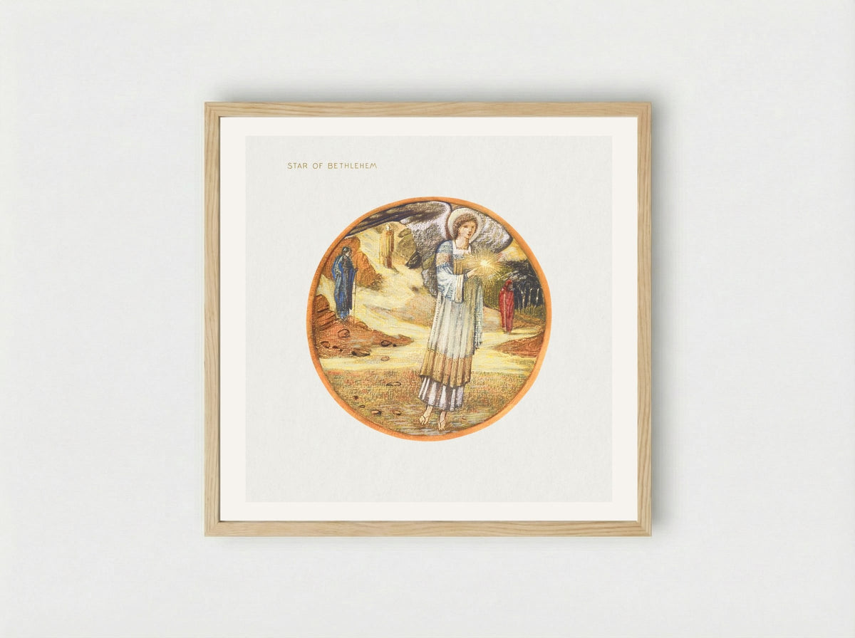 Star of Bethlehem - Edward Burne-Jones - Framed Print Wood