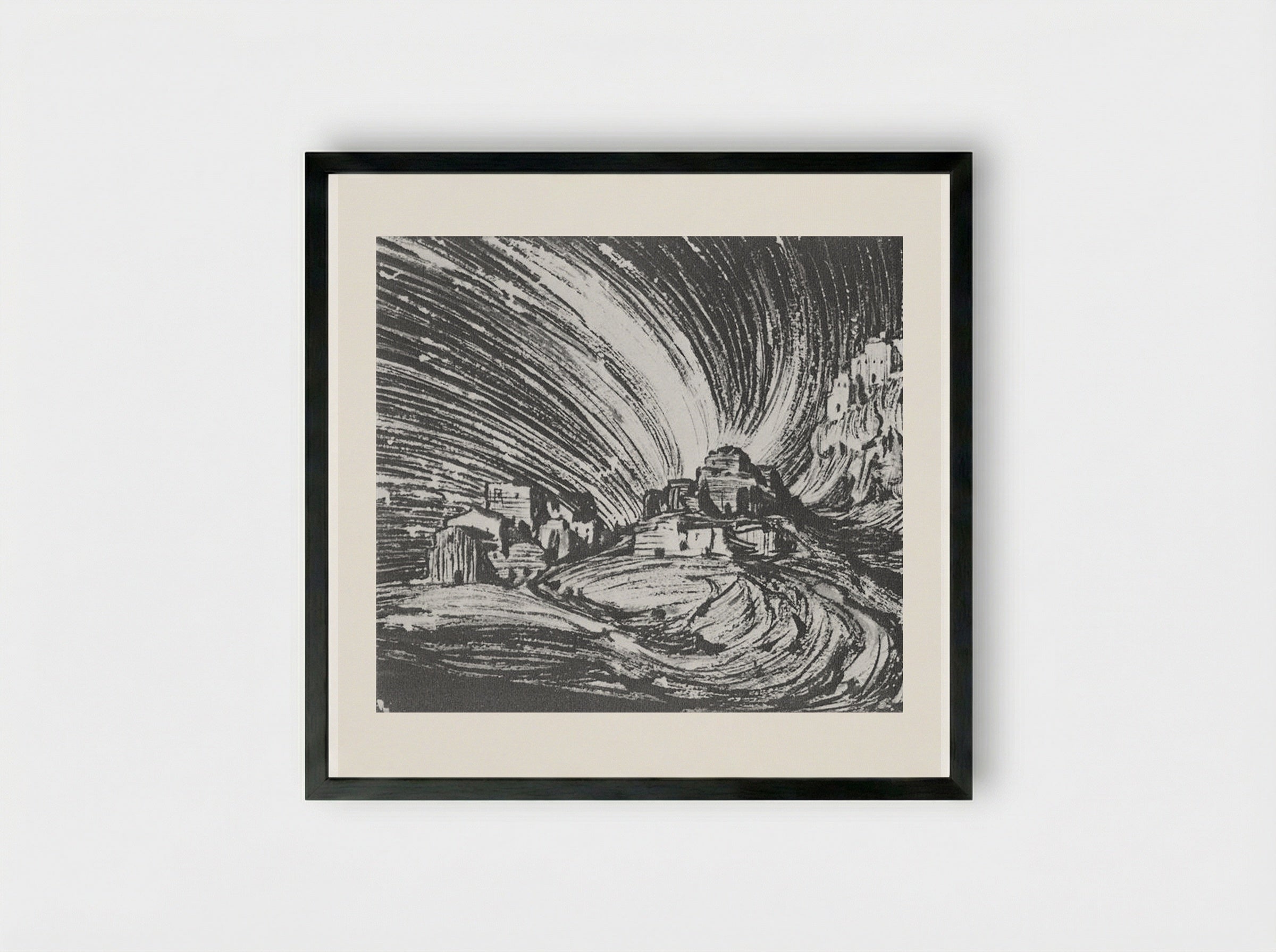 Star the Wormwood - Konstantin Bogaevsky - Framed Print Black