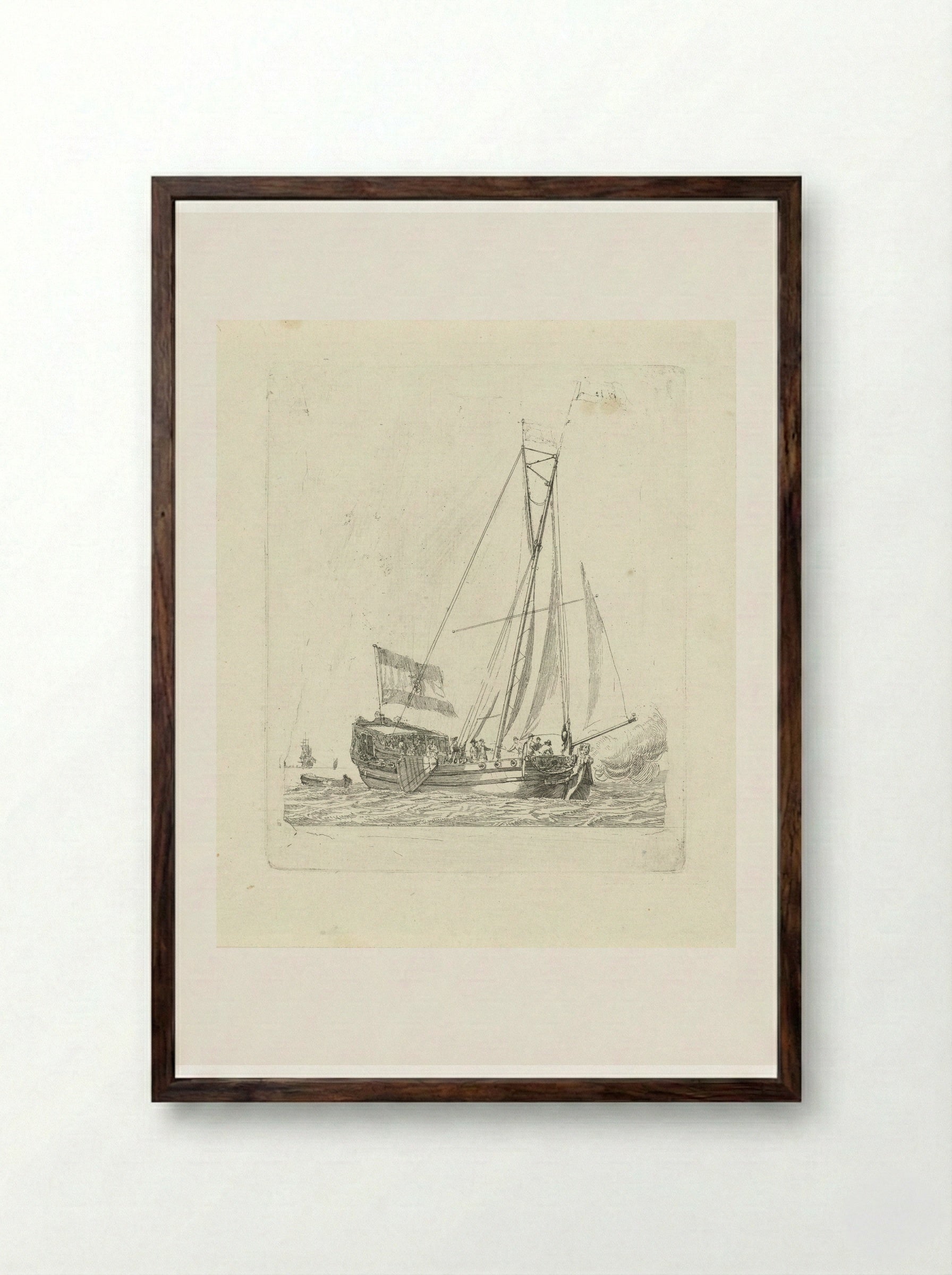 Statenjacht - Gerrit Groenewegen - Framed Print Dark Wood