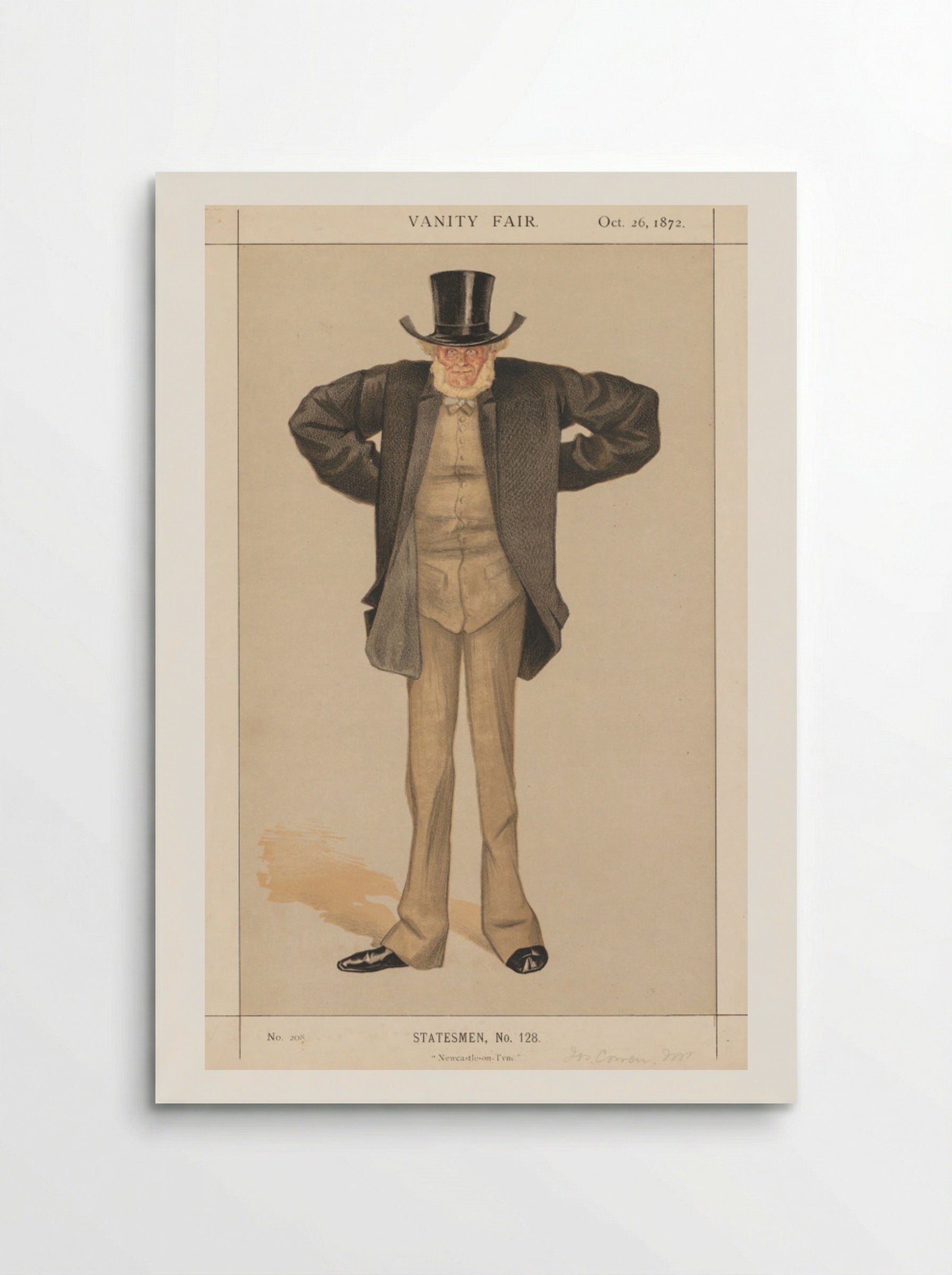 Statesman, No. 128: Newcastle-on-Tyne - James Tissot - Poster