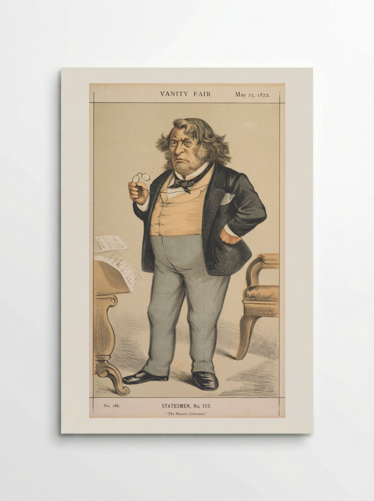 Statesman, No. 113: The Massive Grievance - Thomas Nast - Poster