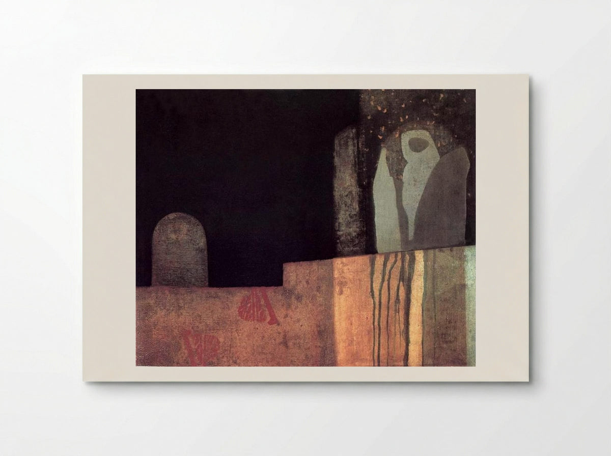 Statue in a Cemetery - Endre Bálint - Poster
