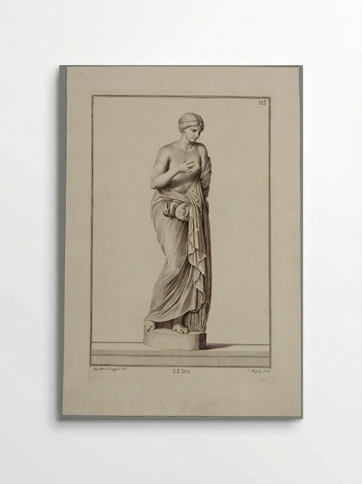 Statue of Leda - Cosmo Mogalli - Poster
