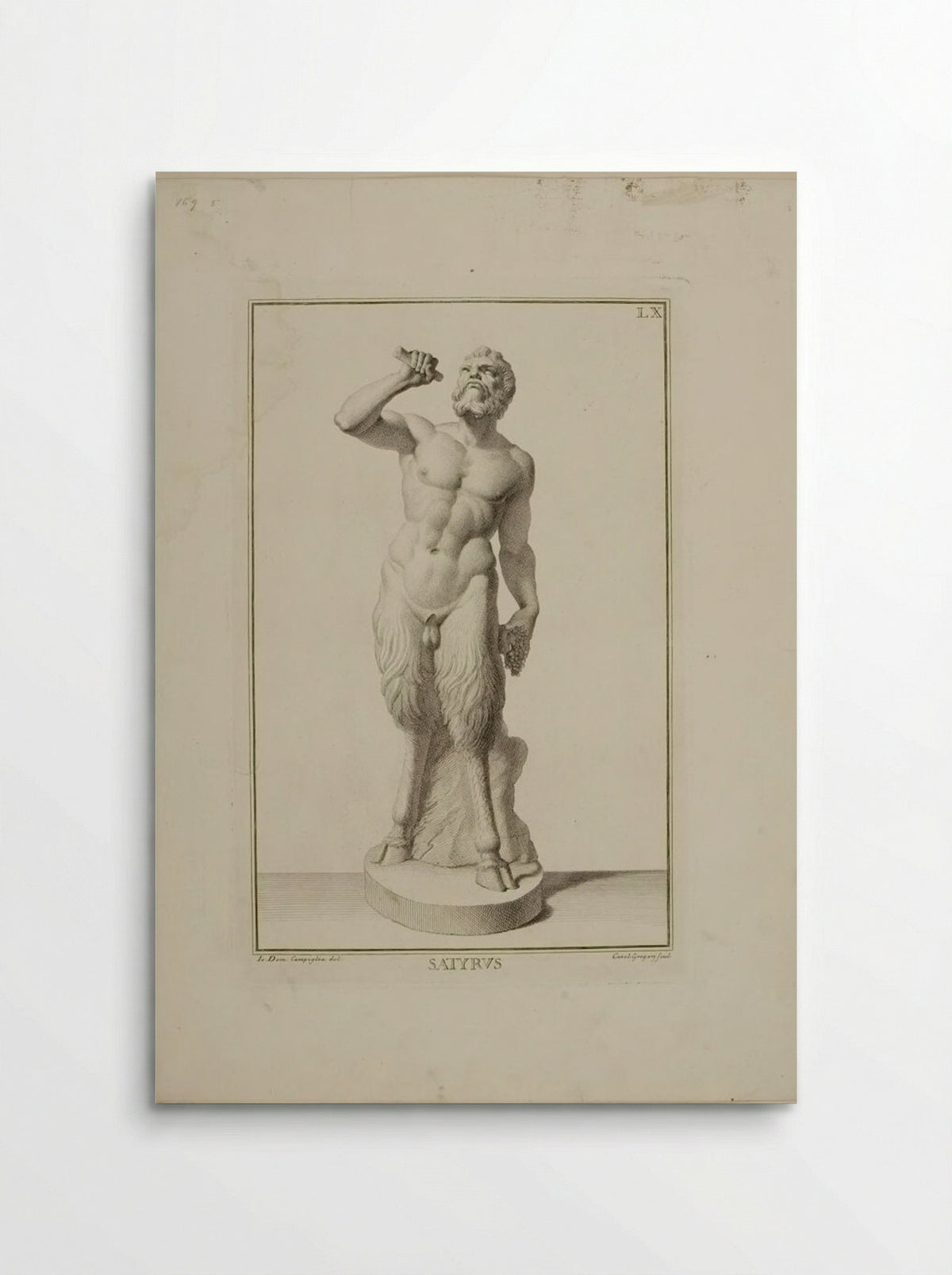 Statue of a Satyr - Carlo Gregori - Poster