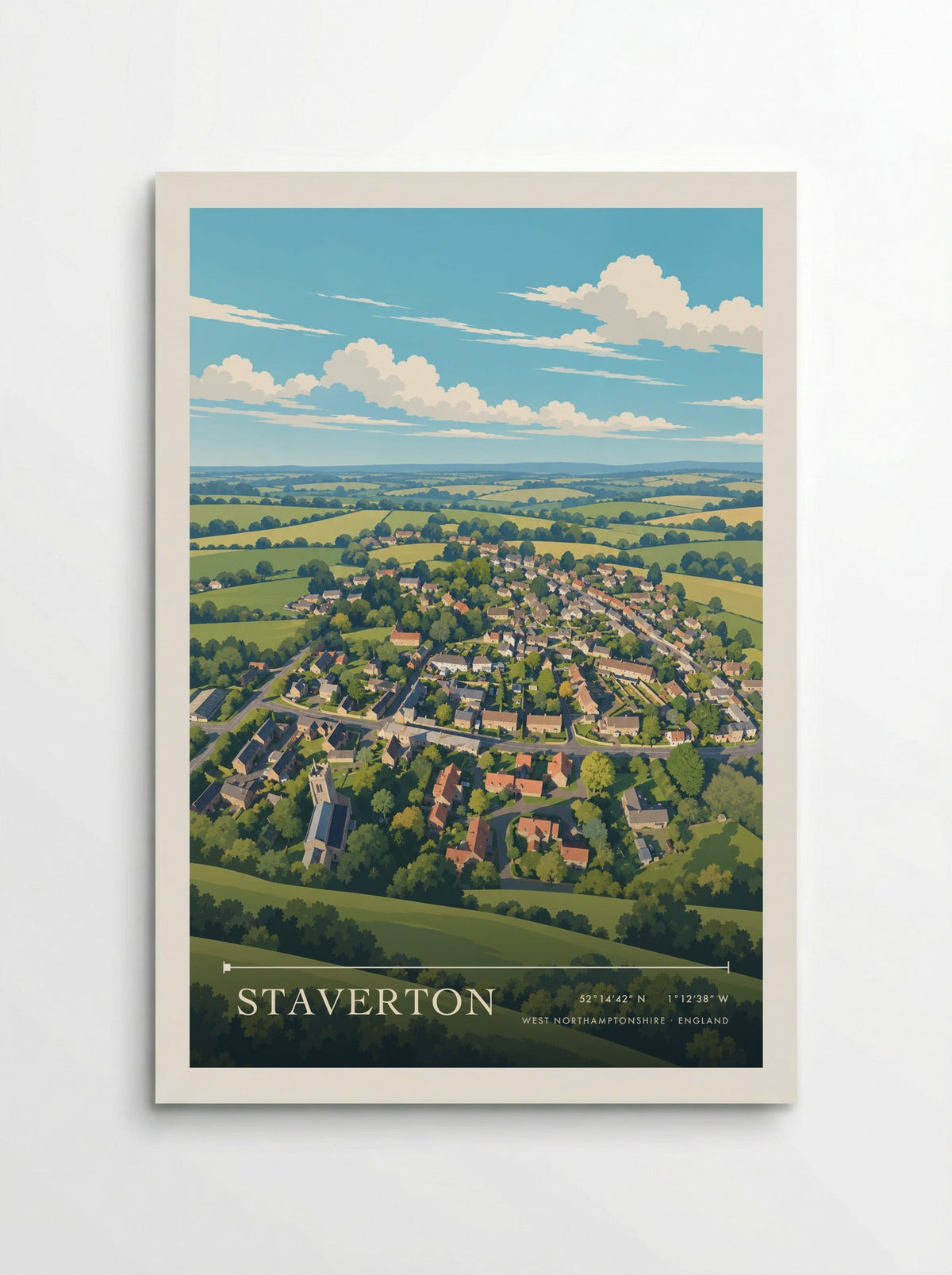Staverton, West Northamptonshire | Travel Poster - Poster