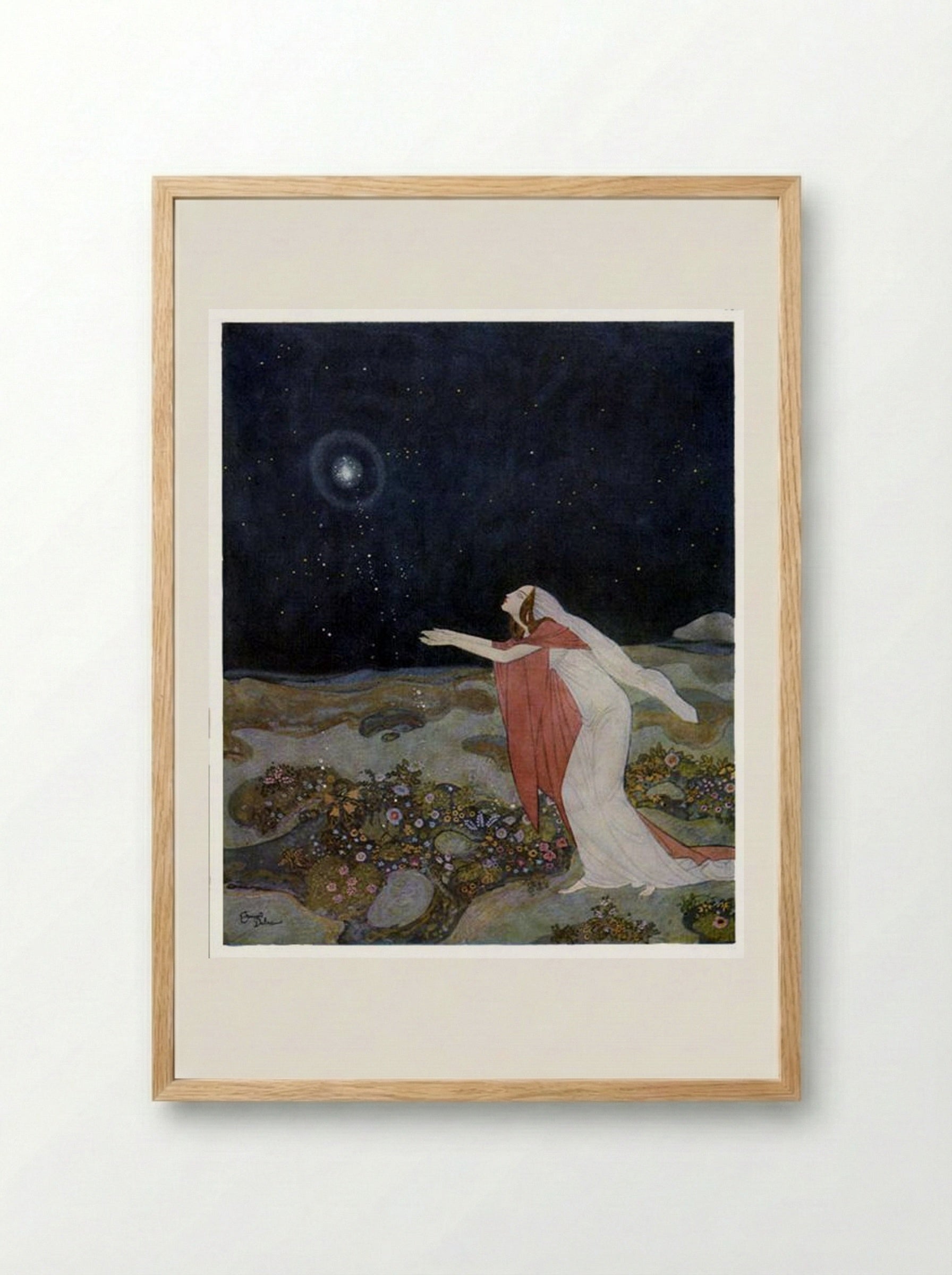 Stealers of Light - Edmund Dulac - Framed Print Wood