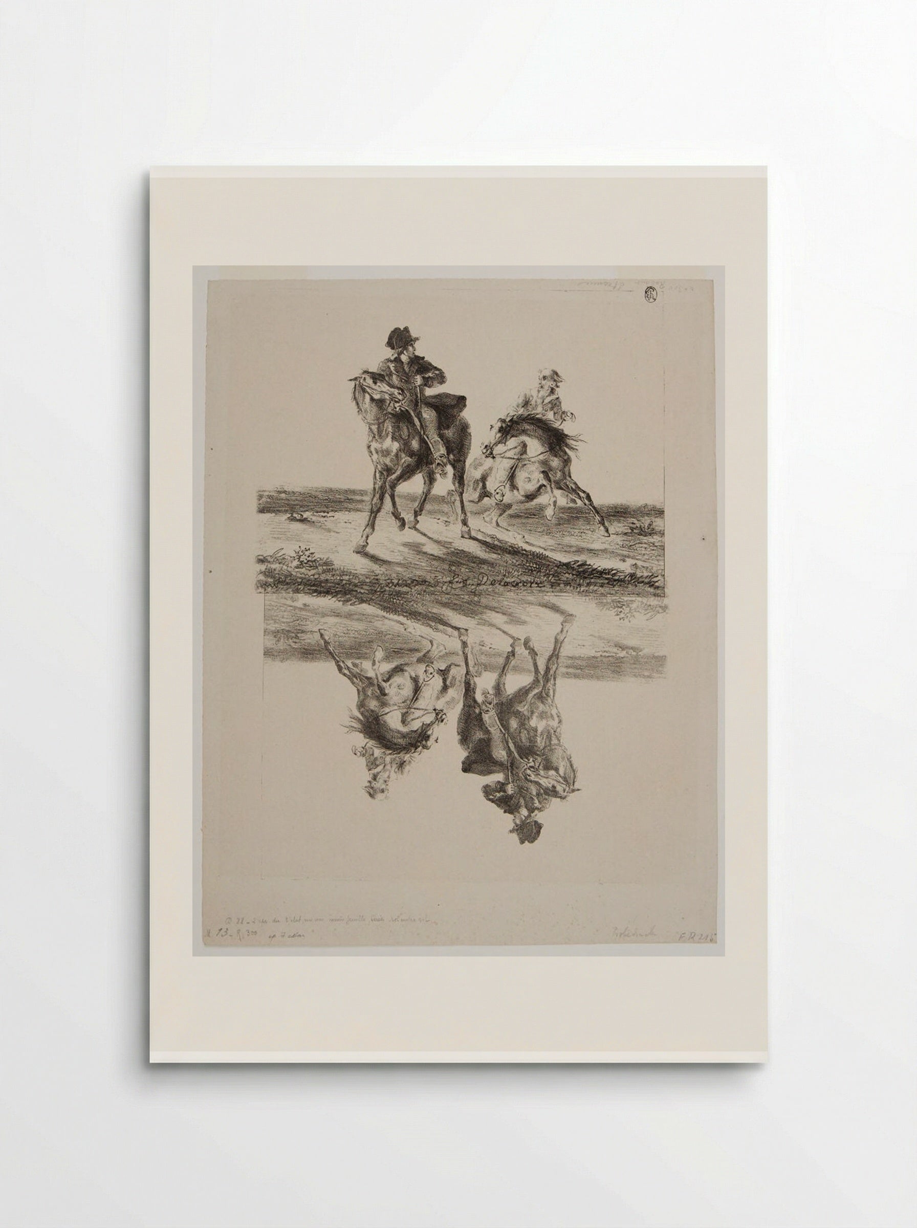 Steenie or Redgauntlet Pursued by a Ghost - Ferdinand-Victor-Eugène Delacroix - Poster