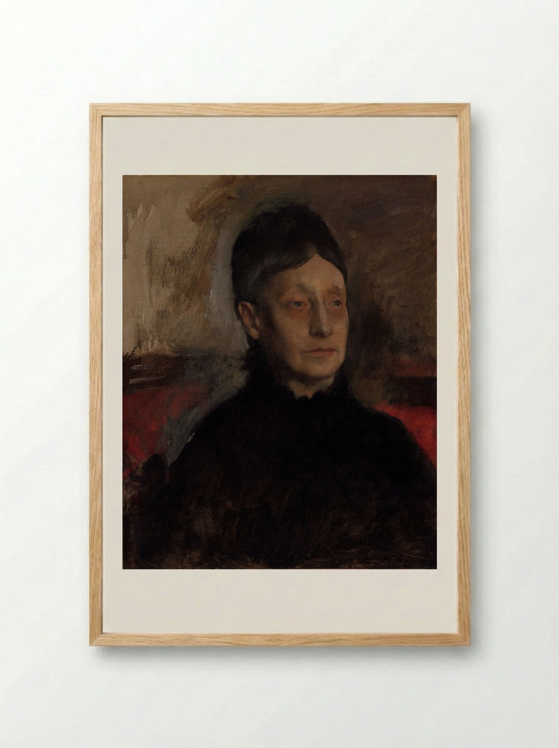 Stefanina Primicile Carafa, Marchioness of Cicerale and Duchess of Montejasi - Edgar Degas - Framed Print Wood