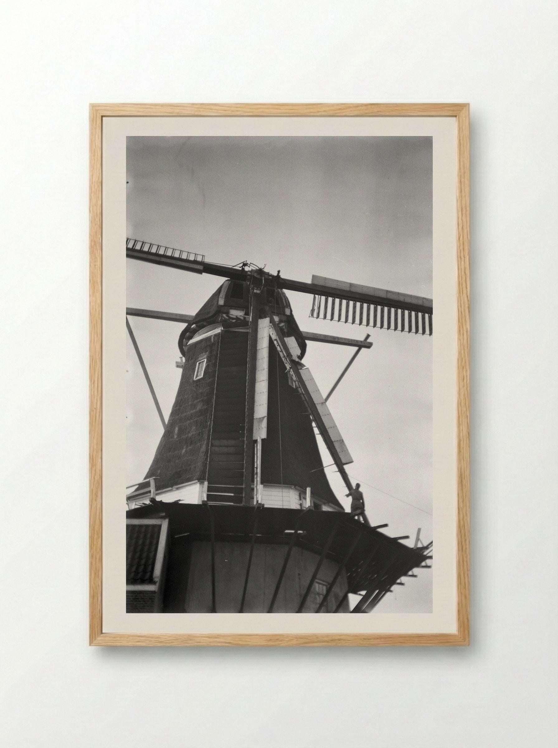 Stellingmolen (Windmill Study) - Willem Westbroek - Framed Print Wood