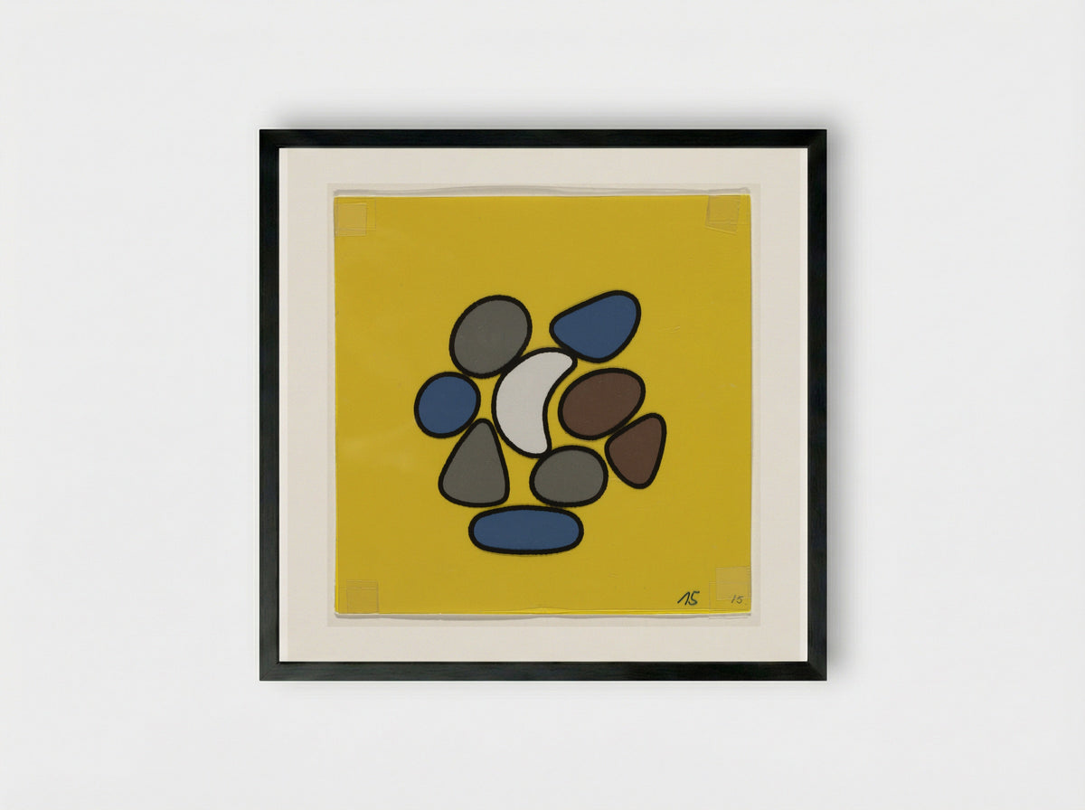 Stenen (Stones) - Dick Bruna - Framed Print Black