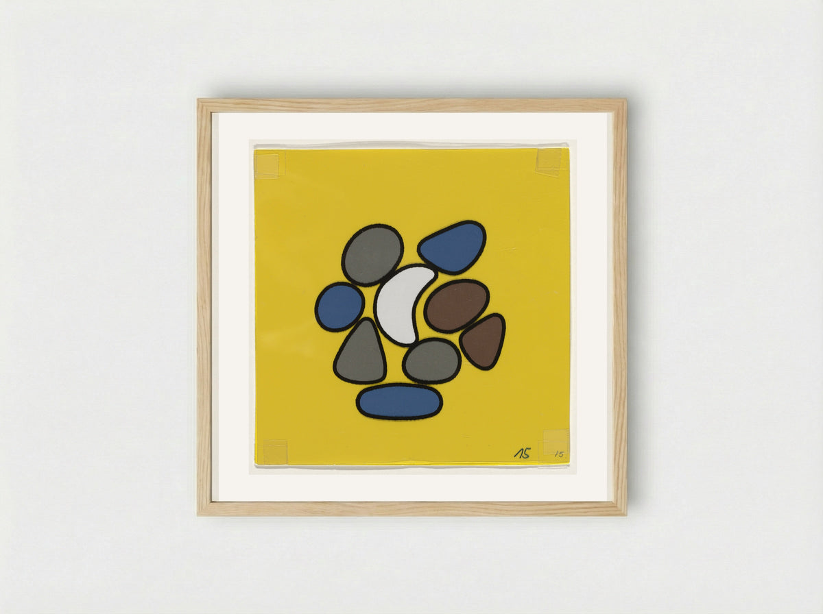 Stenen (Stones) - Dick Bruna - Framed Print Wood