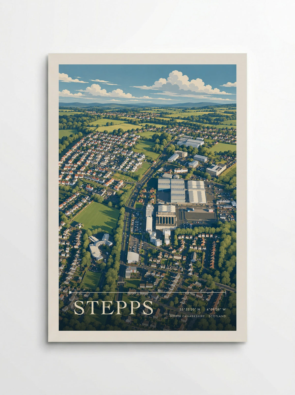 Stepps, North Lanarkshire | Travel Poster - Poster