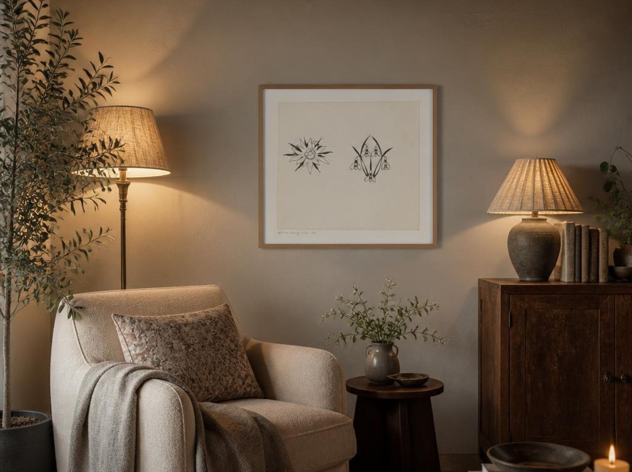 Stervormige bloem en sneeuwklokjes - Willem Wenckebach - Lifestyle