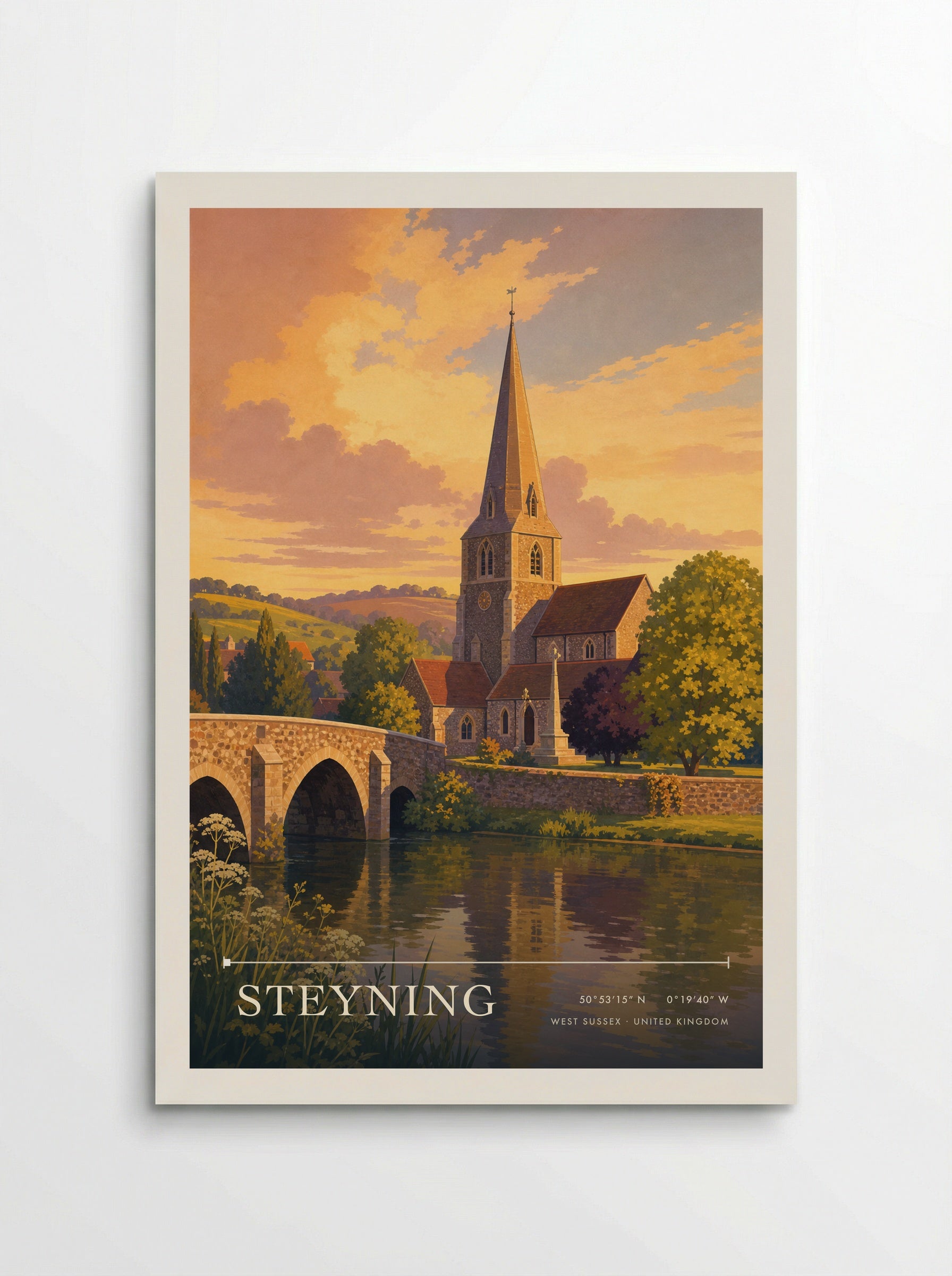 Steyning West Sussex United Kingdom Travel Poster - Poster