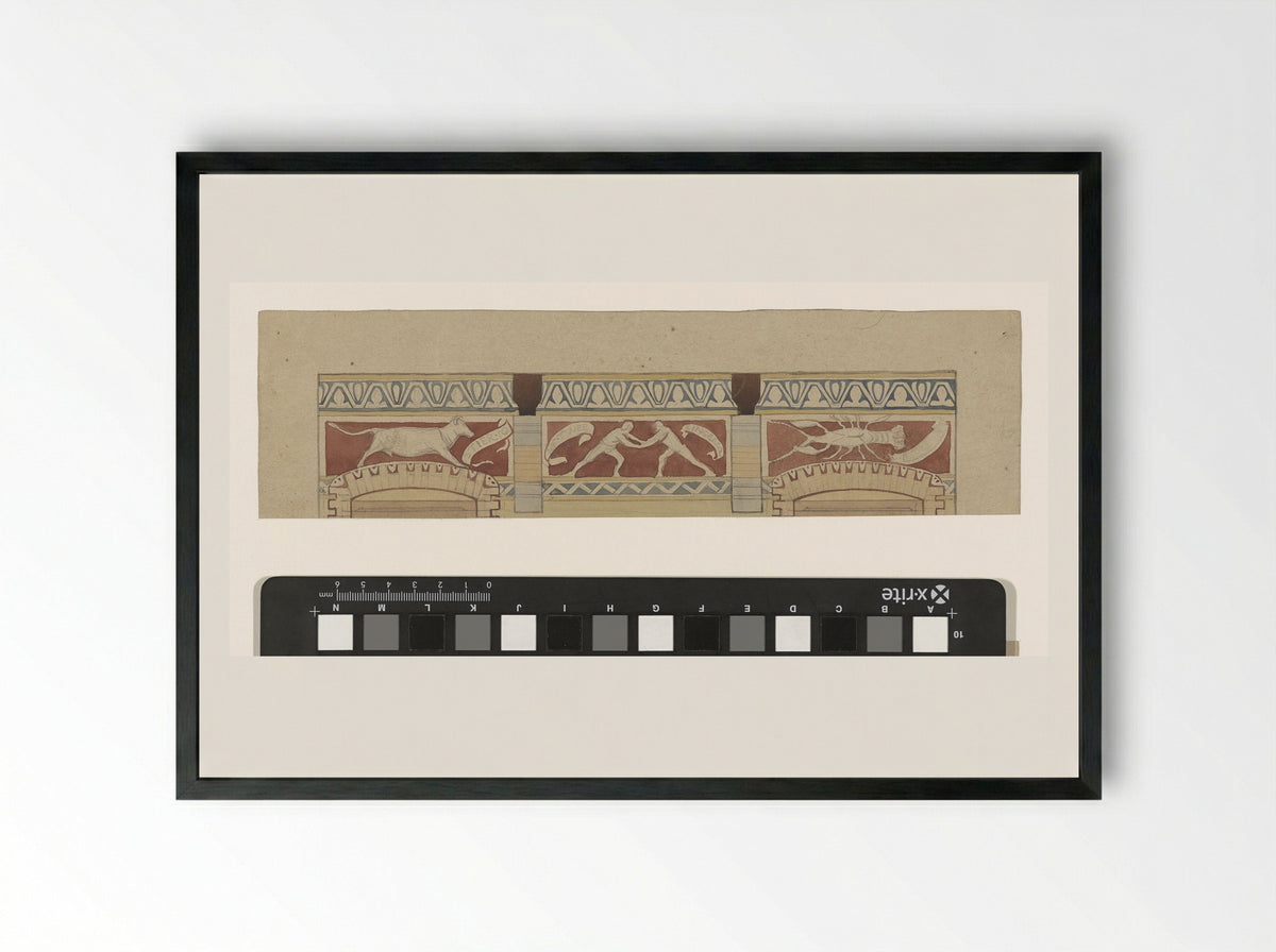 Stier, Tweelingen en Kreeft - Antoon Derkinderen - Framed Print Black