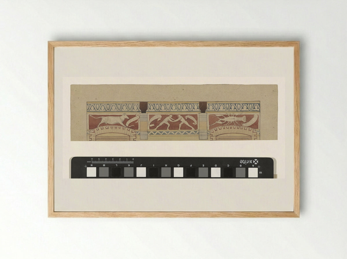 Stier, Tweelingen en Kreeft - Antoon Derkinderen - Framed Print Wood