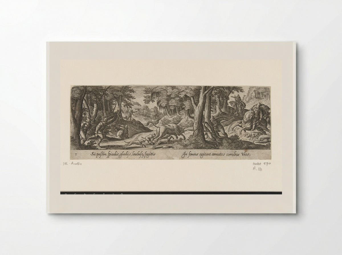 Stierenjacht (Bull Hunt) - Theodoor Galle - Poster