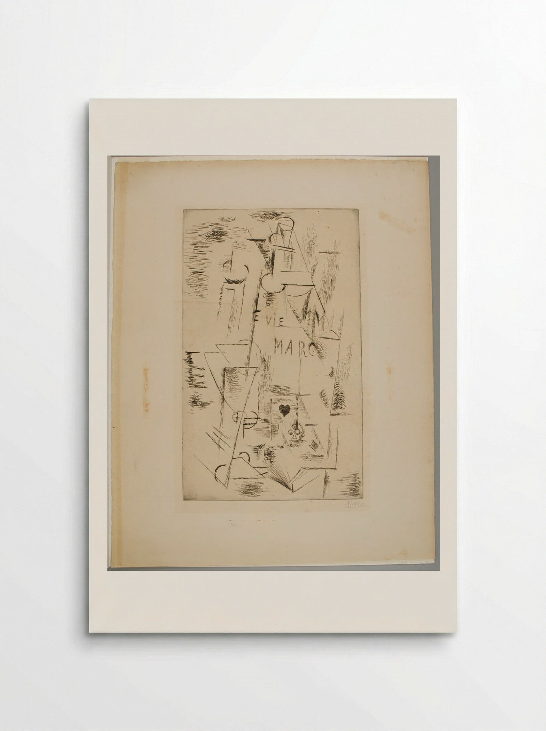 Still Life, Bottle of Marc - Pablo Picasso - Poster