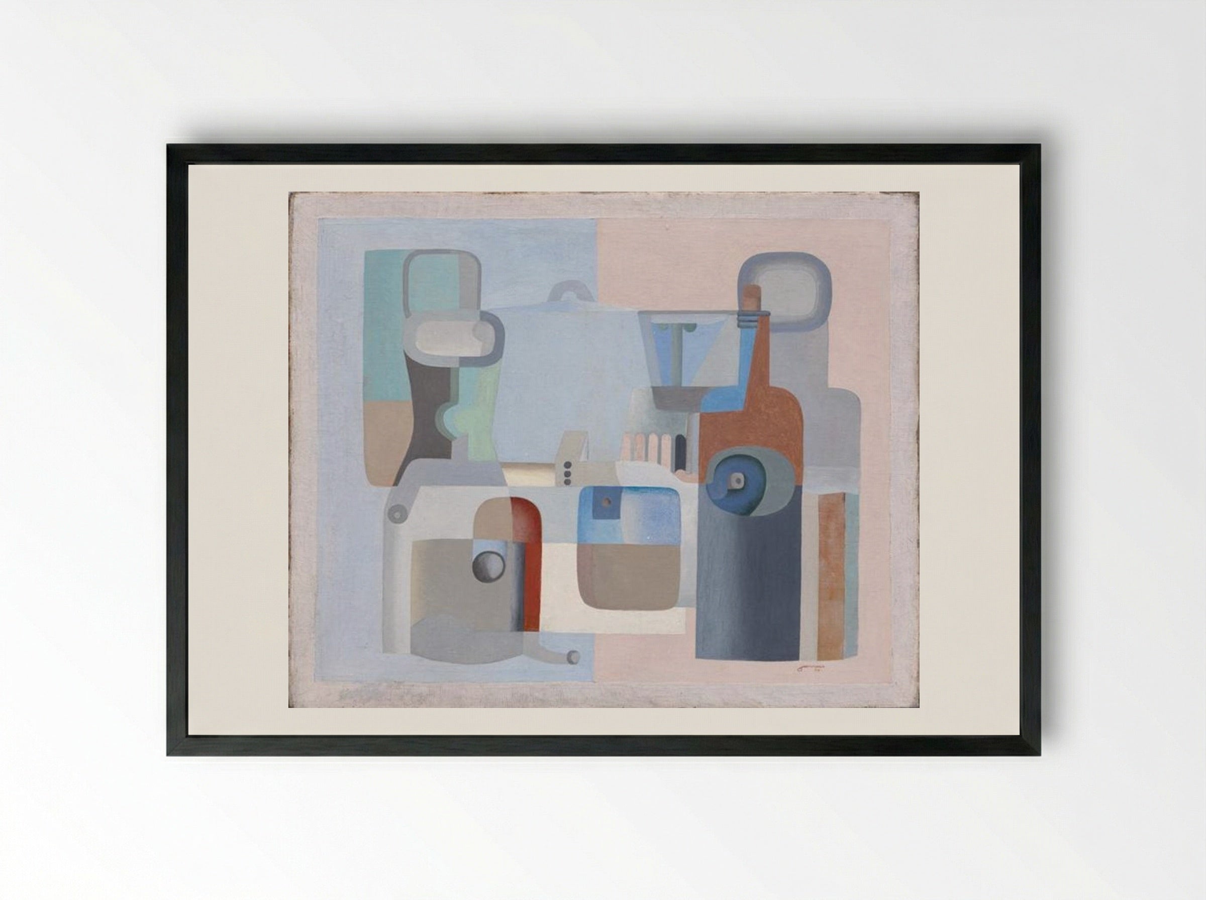Still Life Filled with Space - Le Corbusier - Framed Print Black