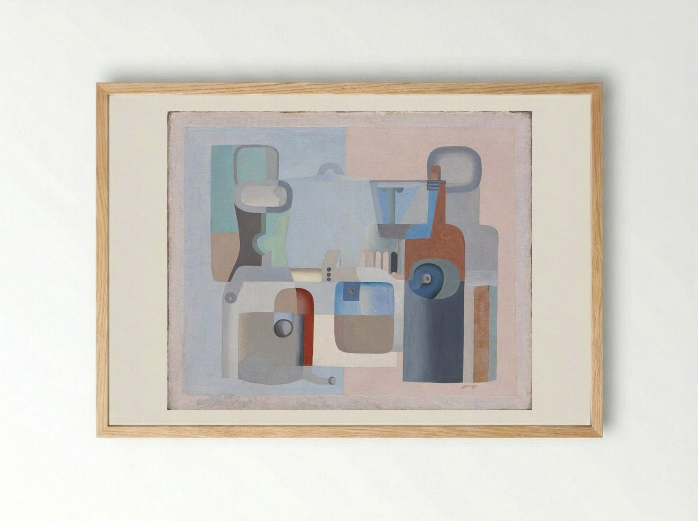 Still Life Filled with Space - Le Corbusier - Framed Print Wood