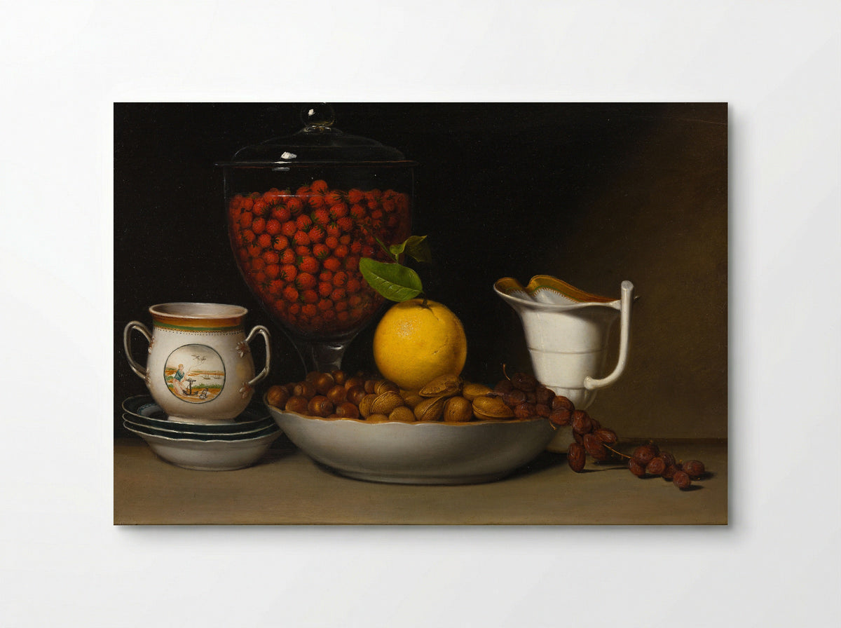 Still Life—Strawberries, Nuts, &c. - Raphaelle Peale - Poster