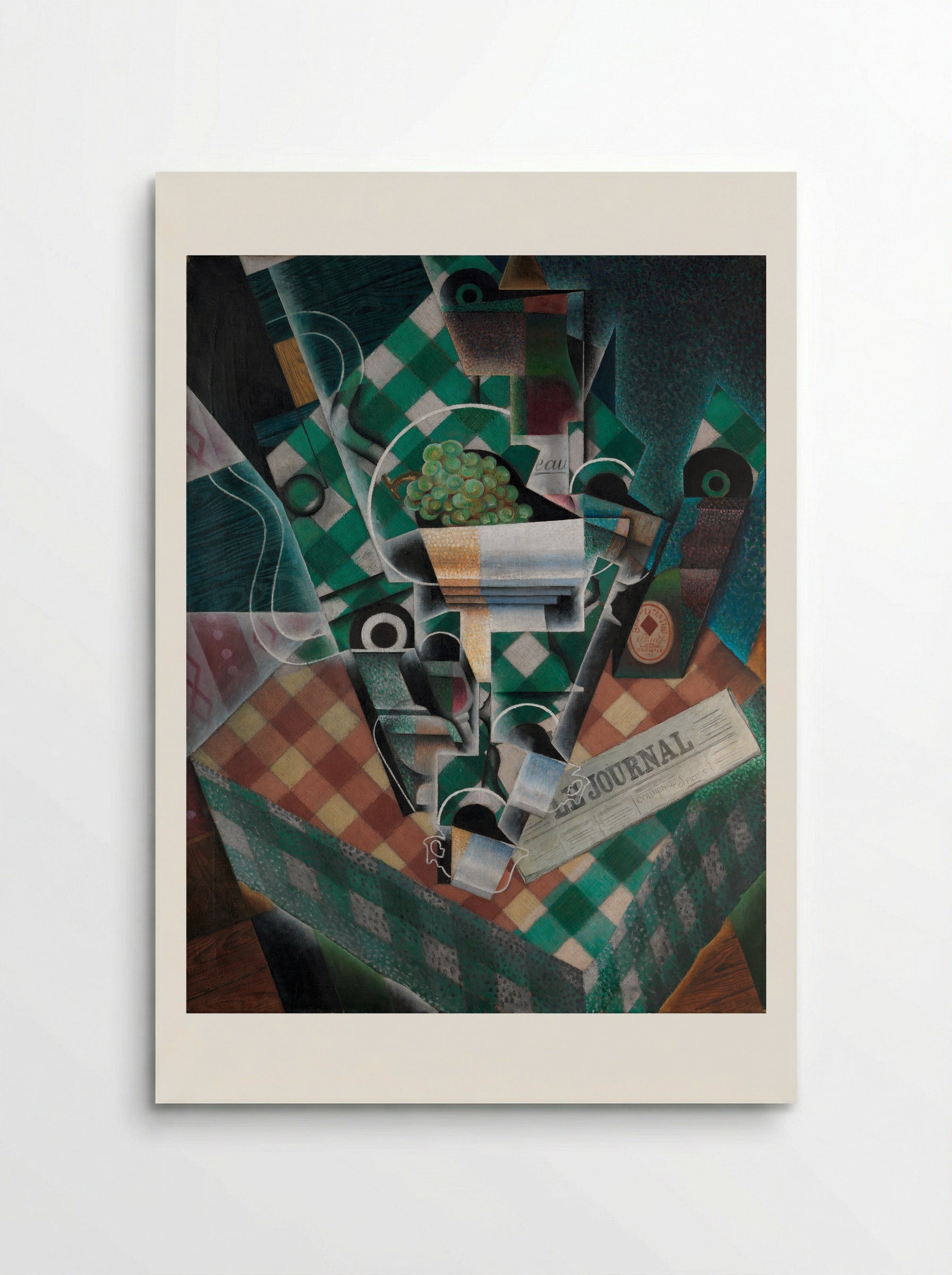Still Life with Checked Tablecloth - Juan Gris - Poster