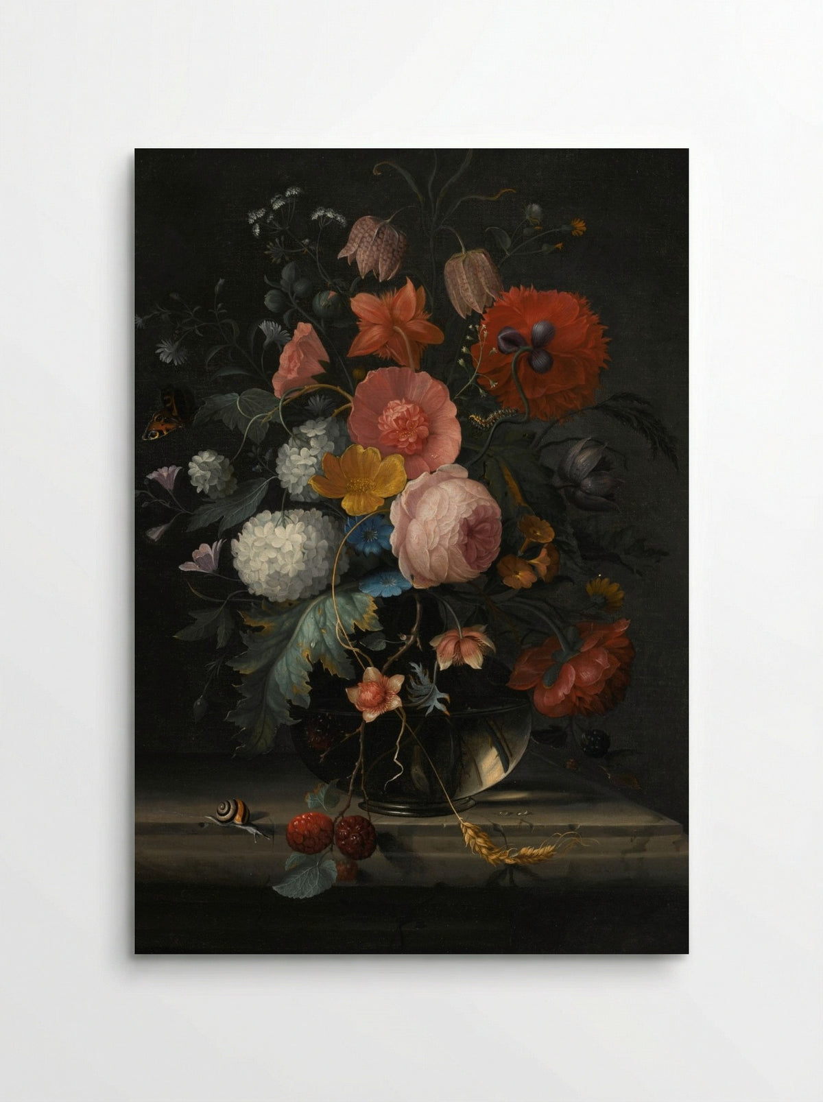 Still Life with Flowers in a Glass Vase - Pieter Gallis - Poster