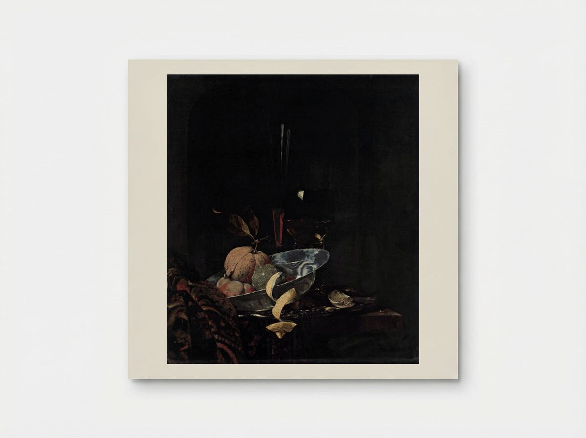 Still-Life with Fruit, Glassware, and a Wanli Bowl - Willem Kalf - Poster
