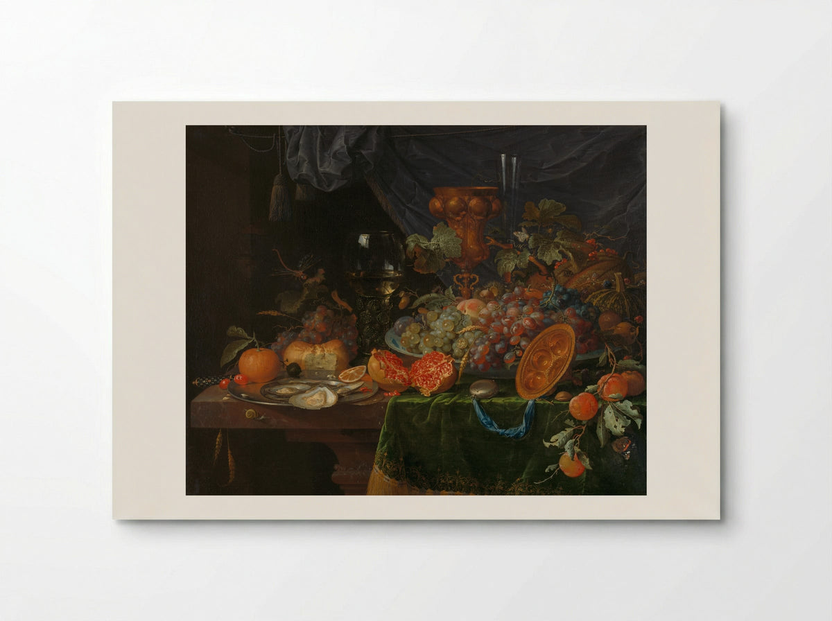 Still Life with Fruit and Oysters - Abraham Mignon - Poster