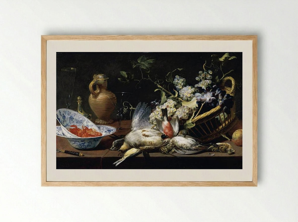 Still Life with Game and Fruit - Frans Snyders - Framed Print Wood