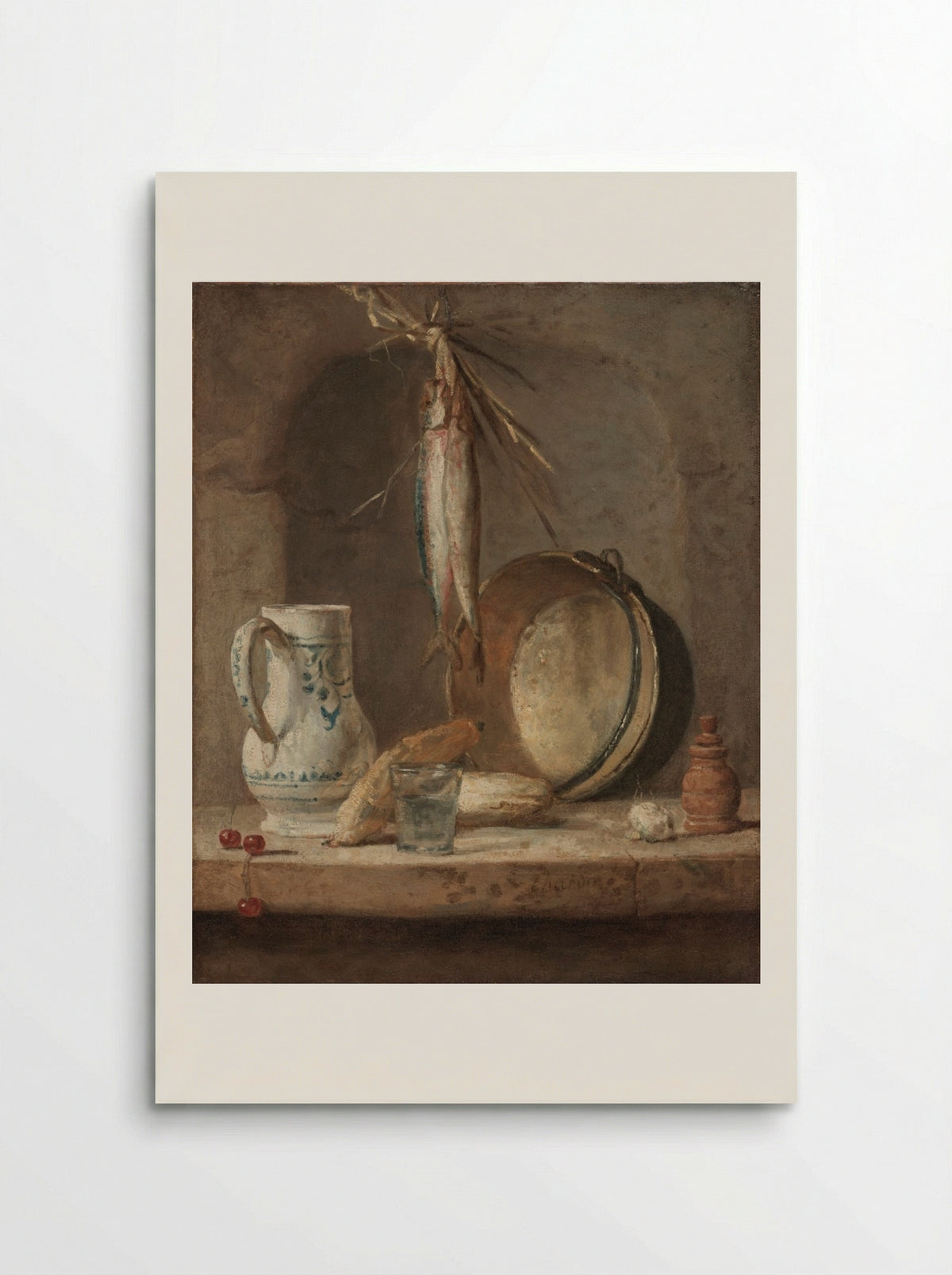 Still Life with Herrings - Jean-Siméon Chardin - Poster