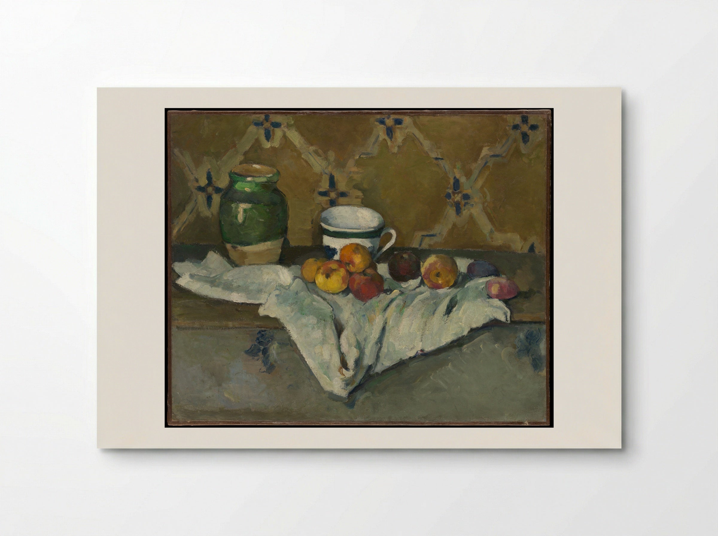 Still Life with Jar, Cup, and Apples - Paul Cézanne - Poster