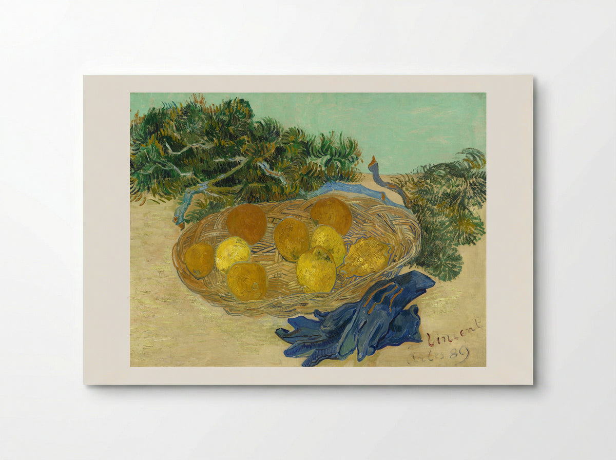 Still Life with Oranges and Lemons with Blue Gloves - Vincent van Gogh - Poster