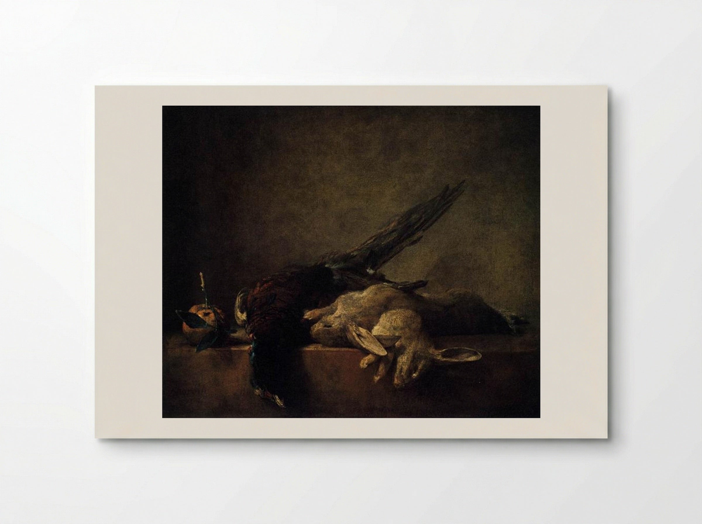 Still Life with Pheasant - Jean-Baptiste-Simeon Chardin - Poster