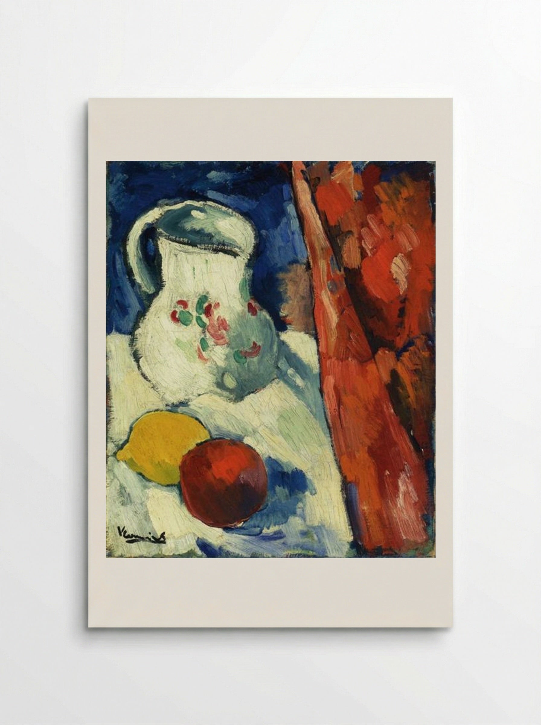 Still Life with Pitcher and Fruit - Maurice de Vlaminck - Poster