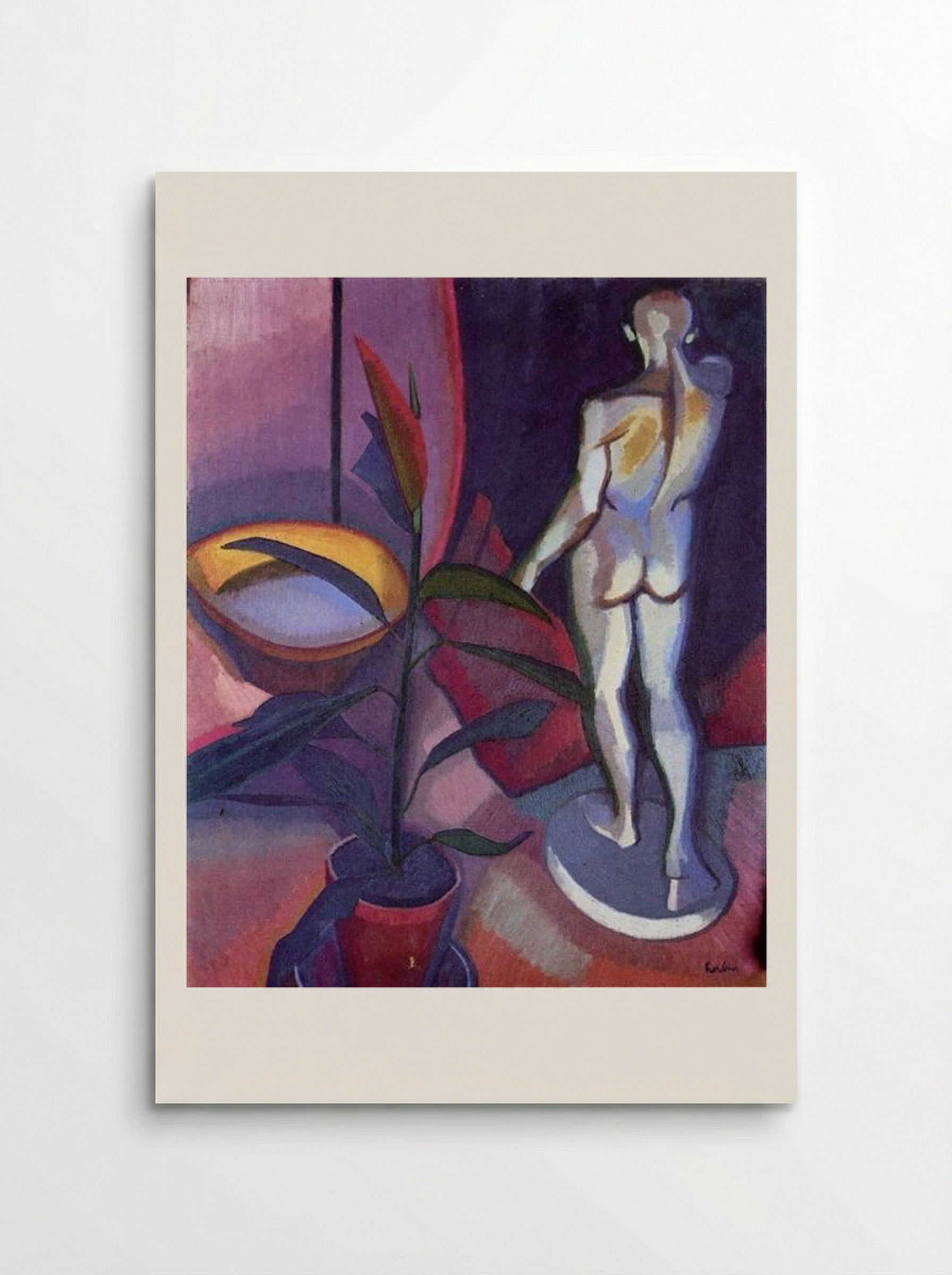 Still Life (with Plant and Sculpture) - Auguste Herbin - Poster